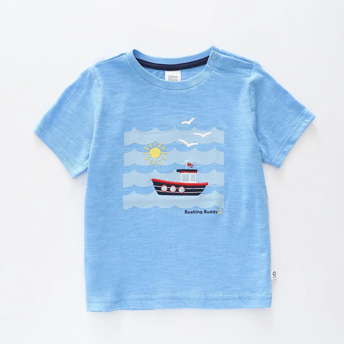 Light Blue Boating T-shirt Ollies Place
