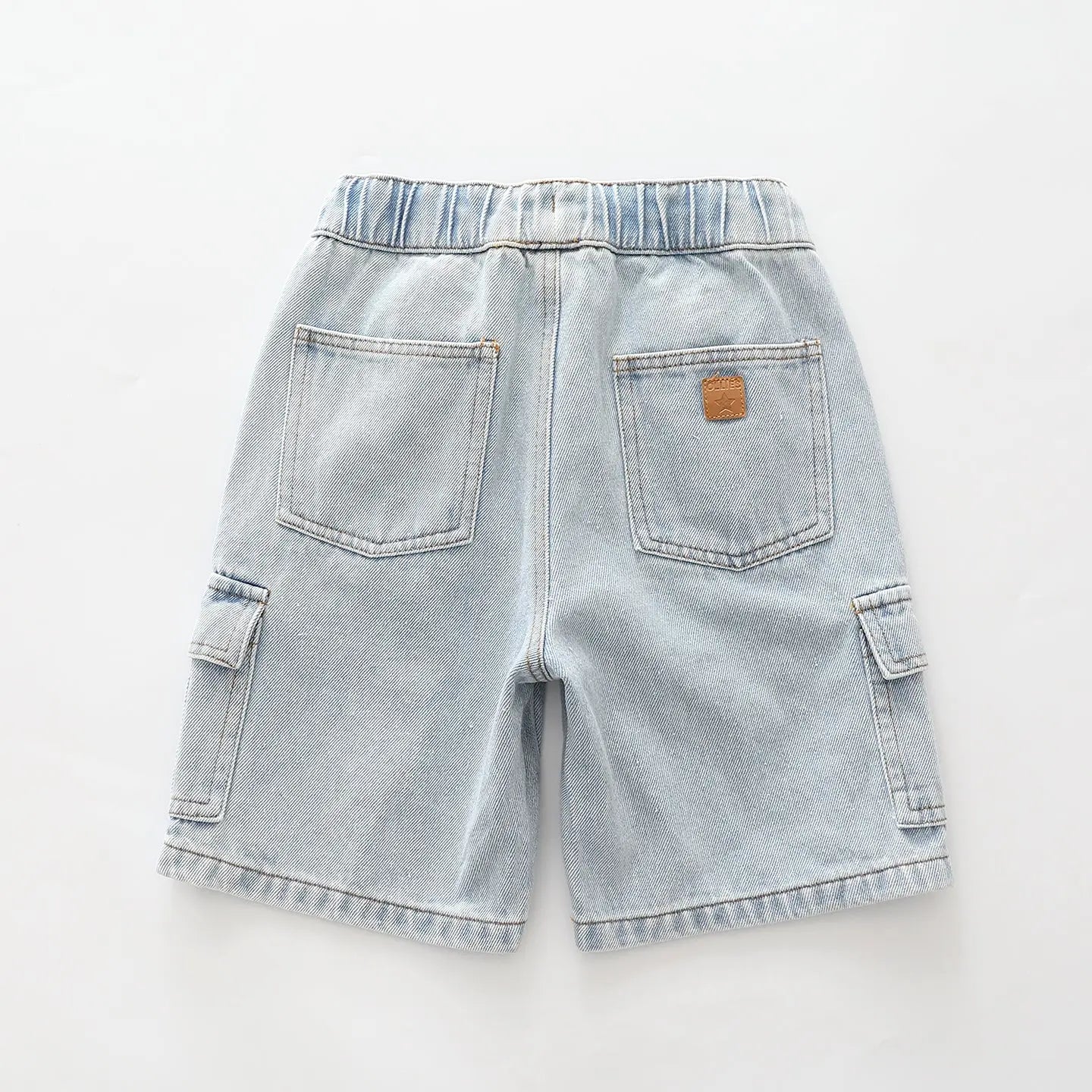 Light Blue Cargo Denim Shorts Ollies Place