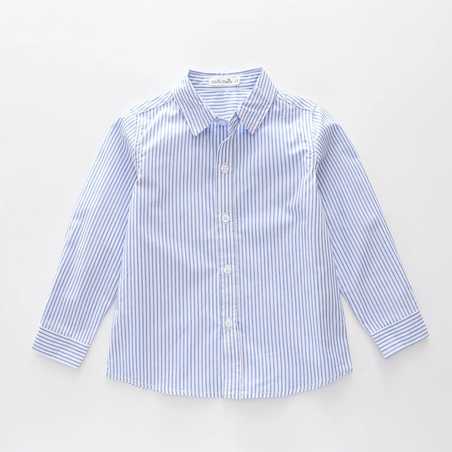 Light Blue Stripe Collared Shirt Ollies Place