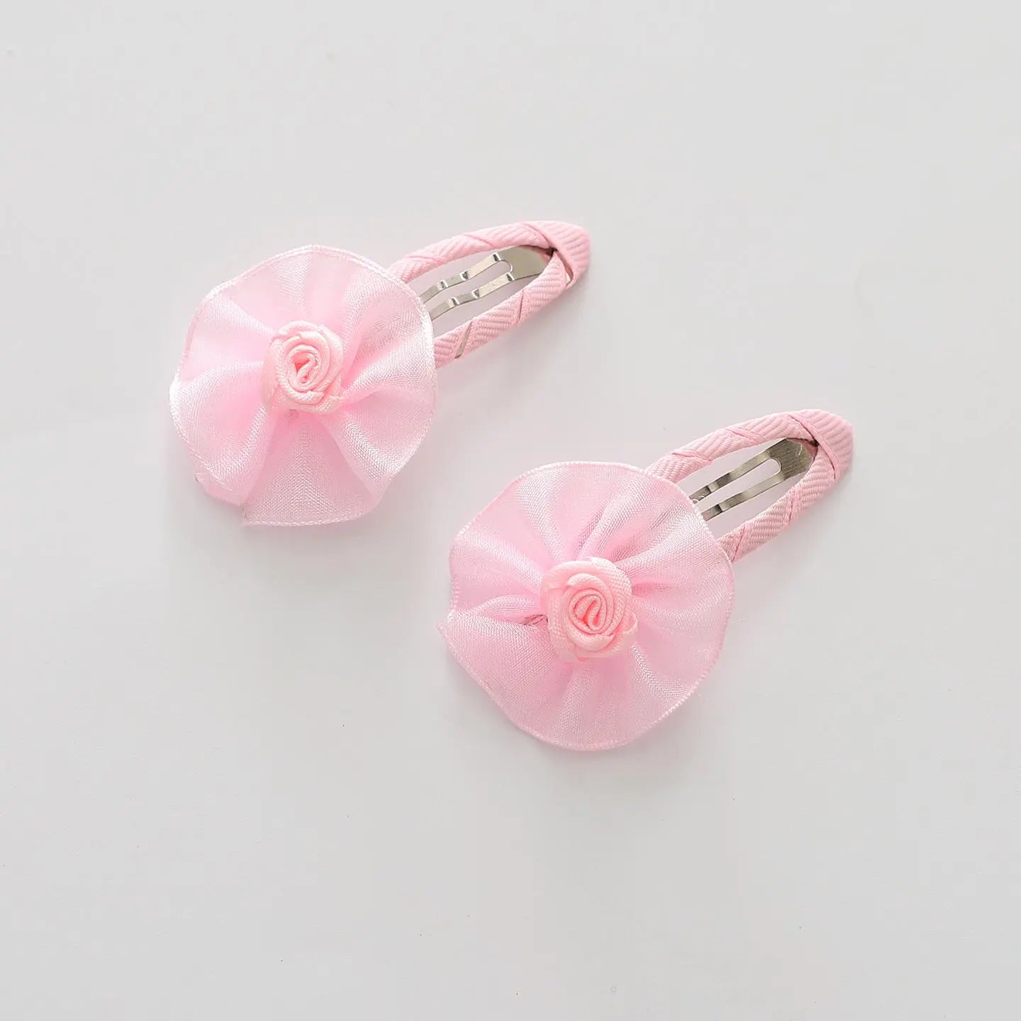 Light Pink Flower Hair Clips 2 Pack Ollies Place