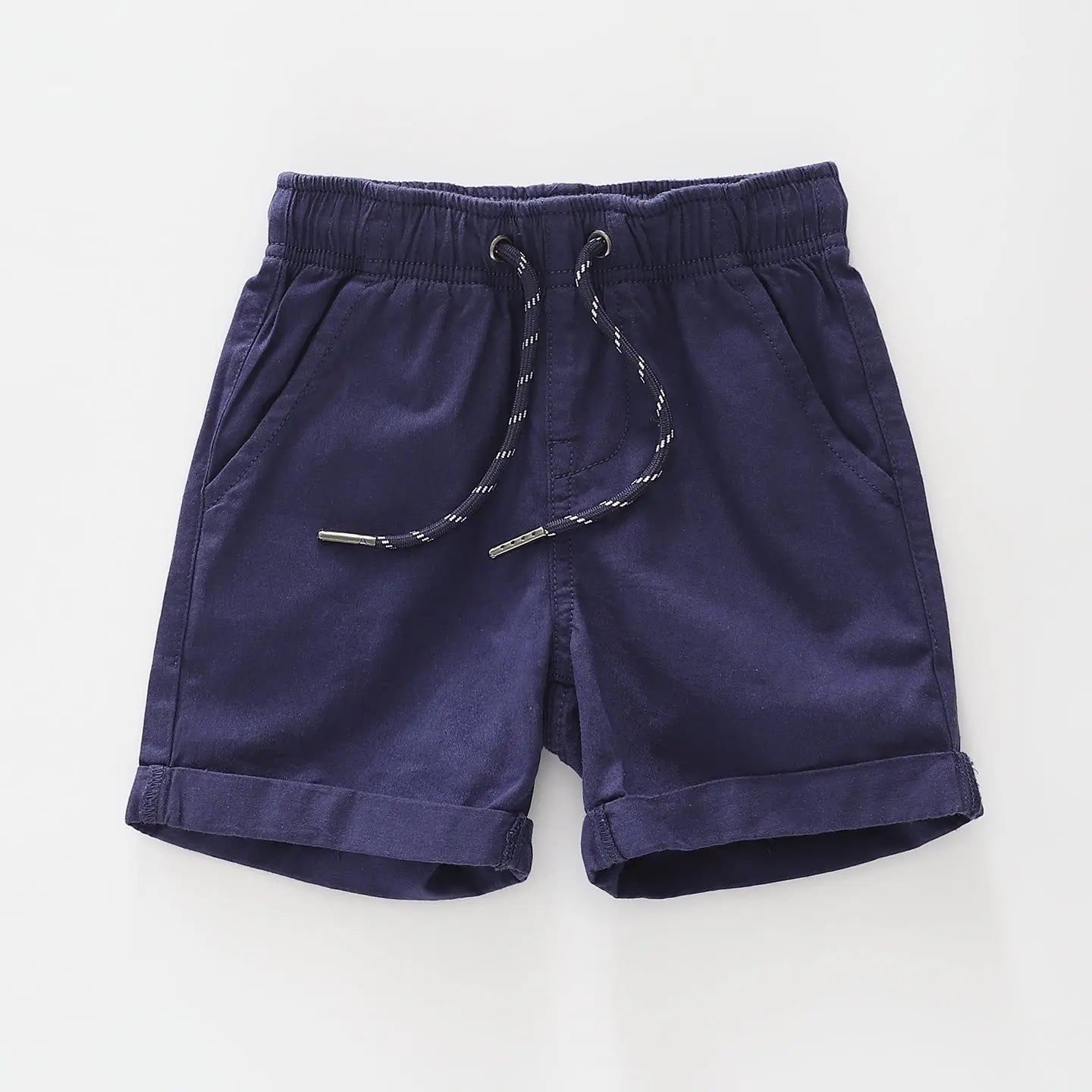 Lightweight Navy Woven Shorts Ollies Place