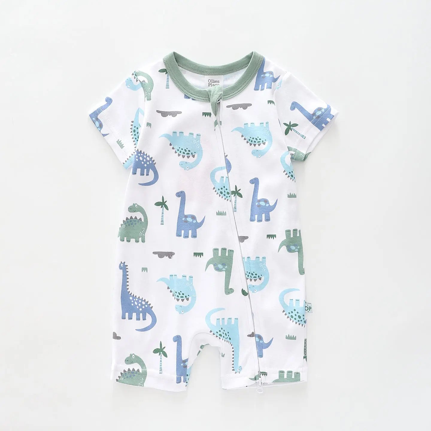 Little Dino Zip Romper Ollies Place