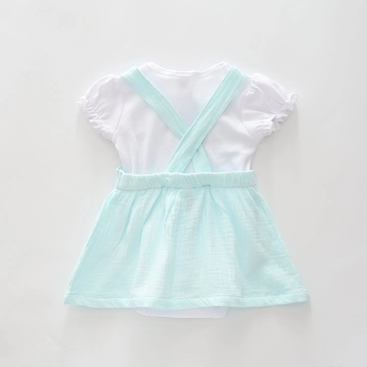 Mint Cheesecloth Pinafore Set Ollies Place