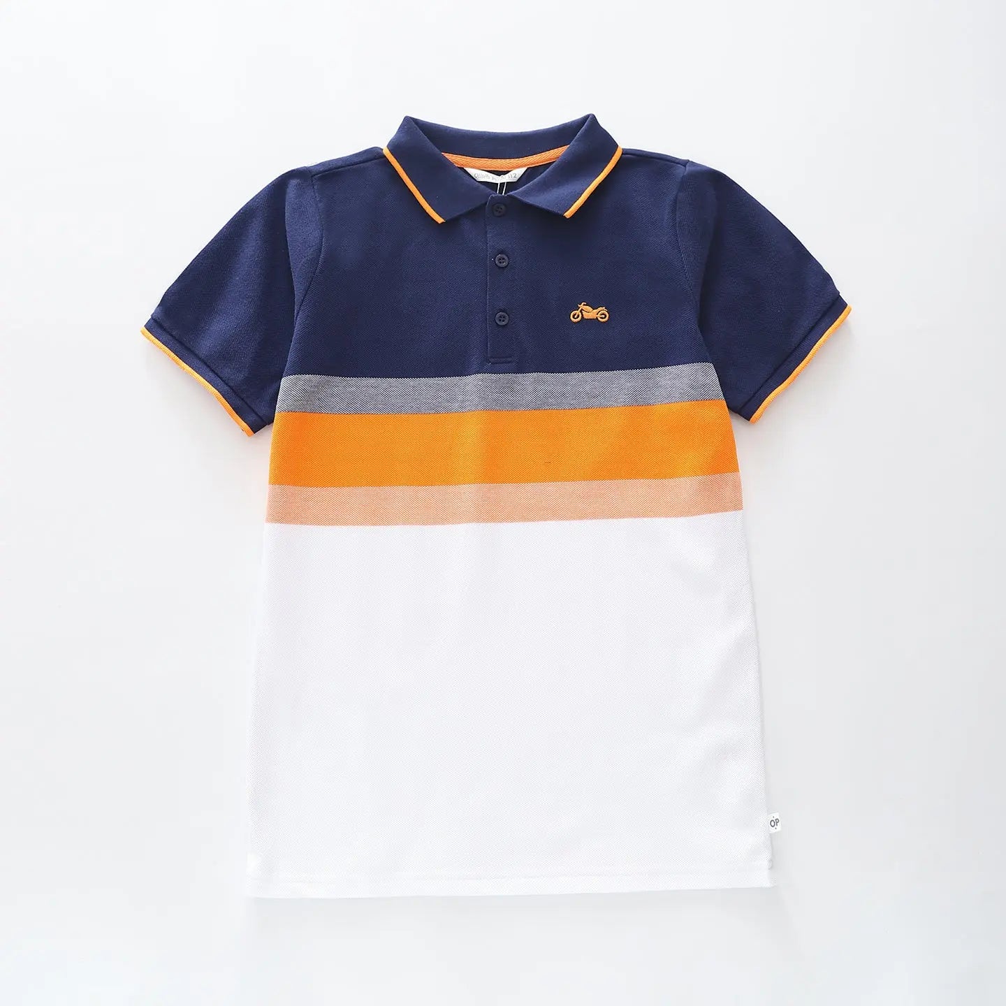 Motorbike Stripe Polo T-shirt Ollies Place