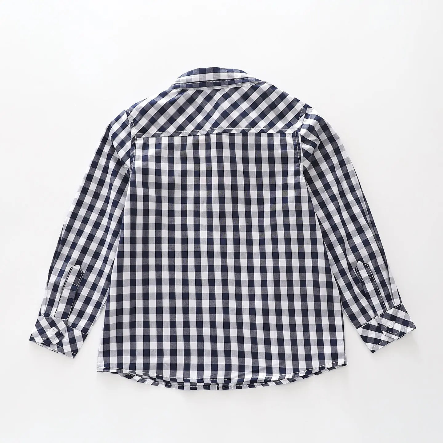 Navy Blue Check Collared Shirt Ollies Place