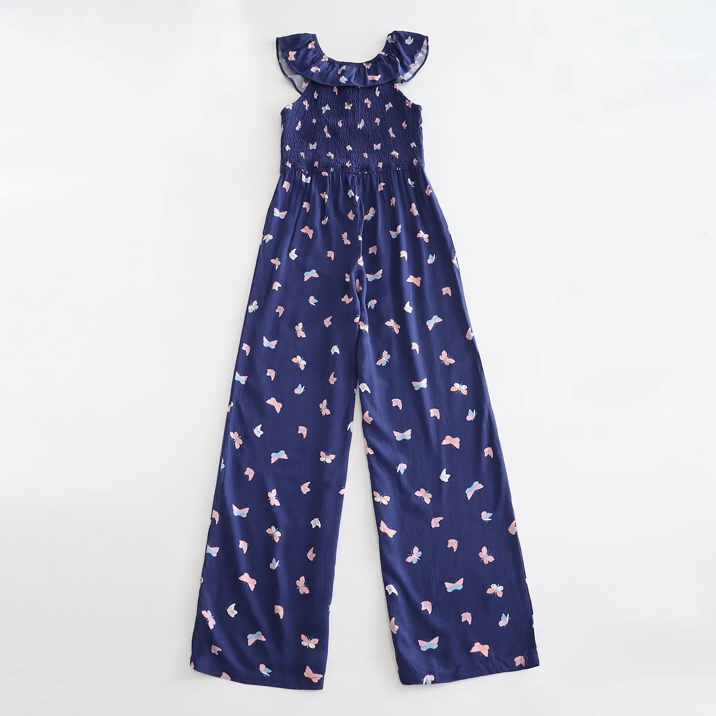 Navy Butterfly Jumpsuit Ollies Place