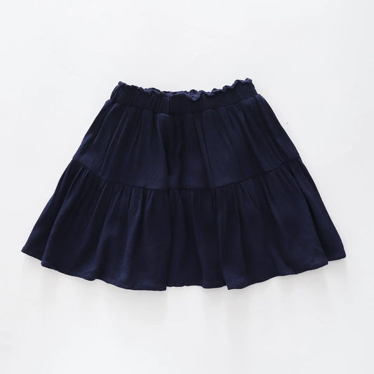 Navy Cheesecloth Skirt Ollies Place