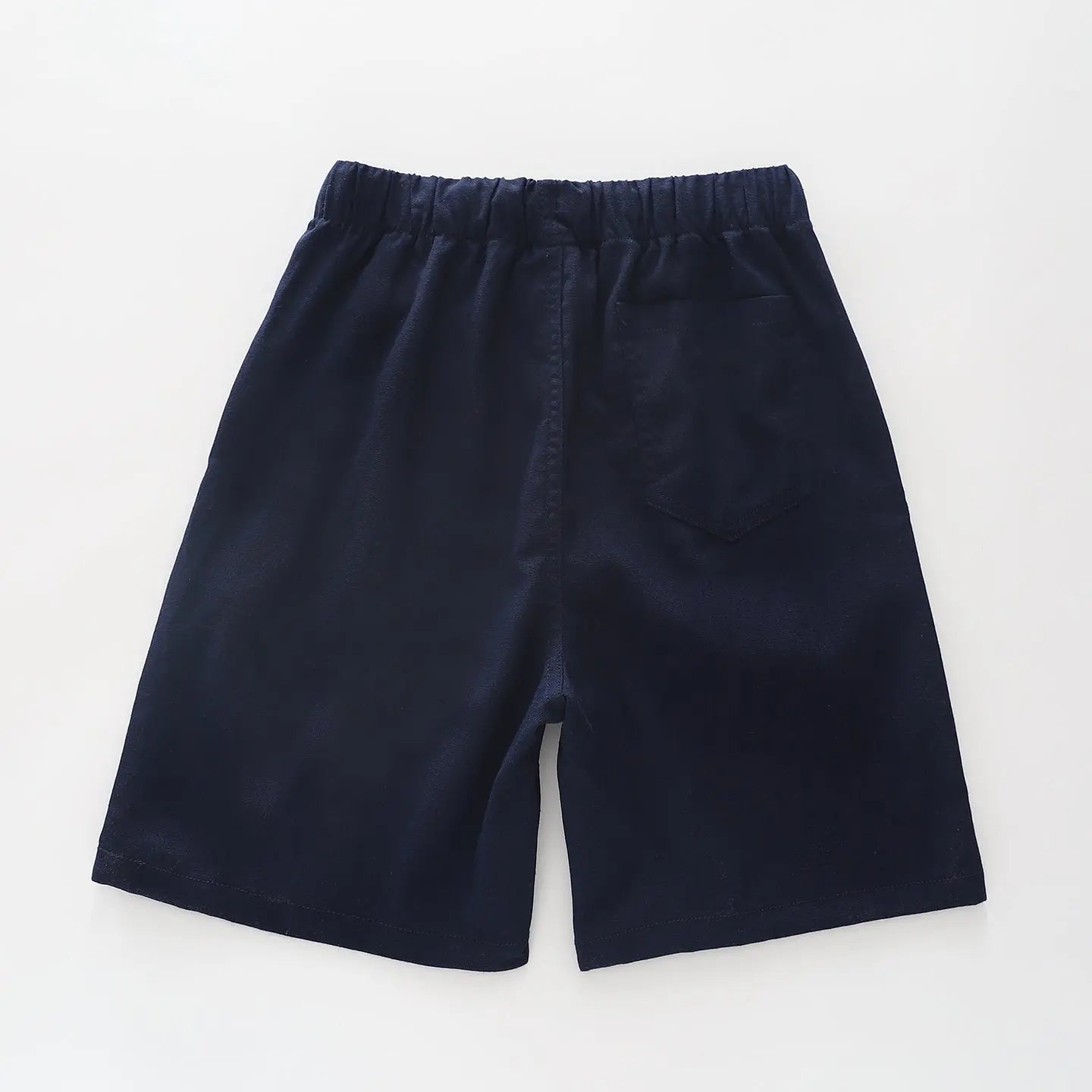 Navy Linen Blend Short Ollies Place