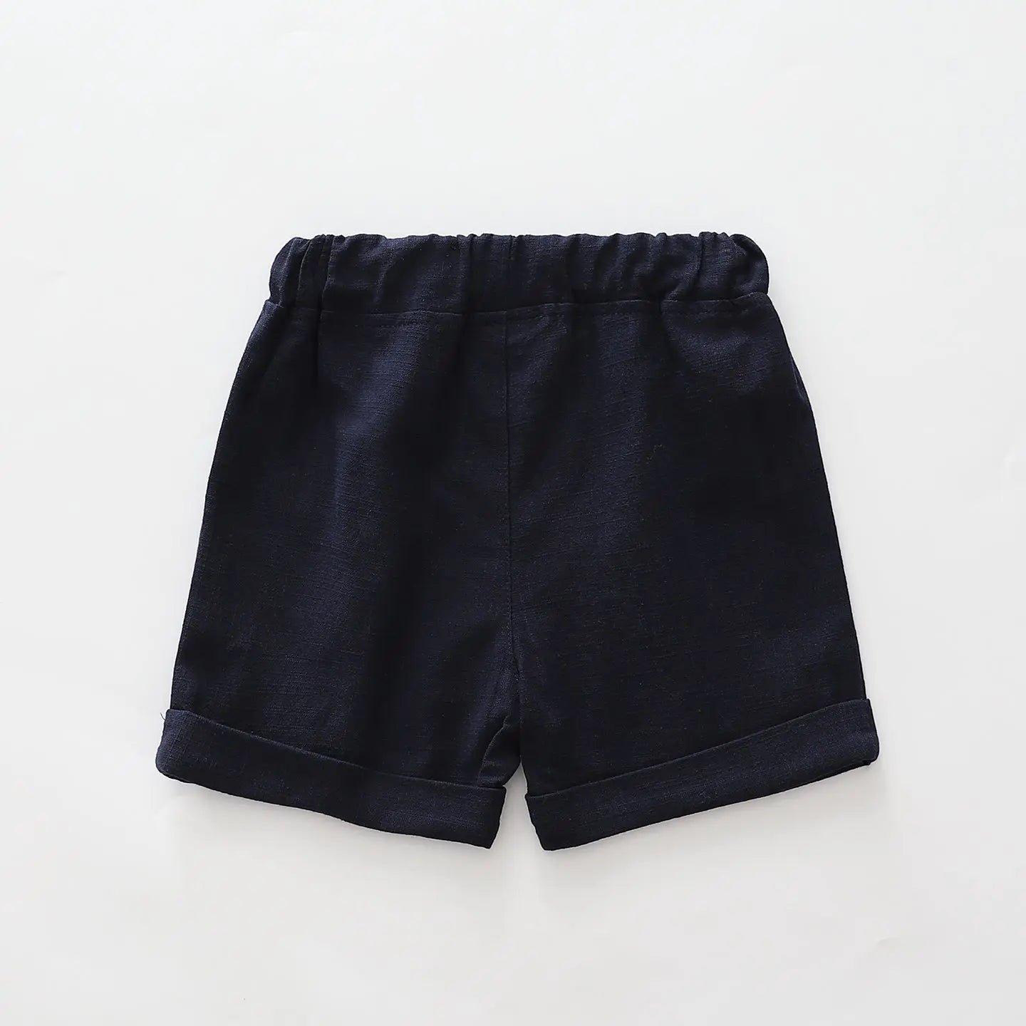 Navy Linen Shorts Ollies Place