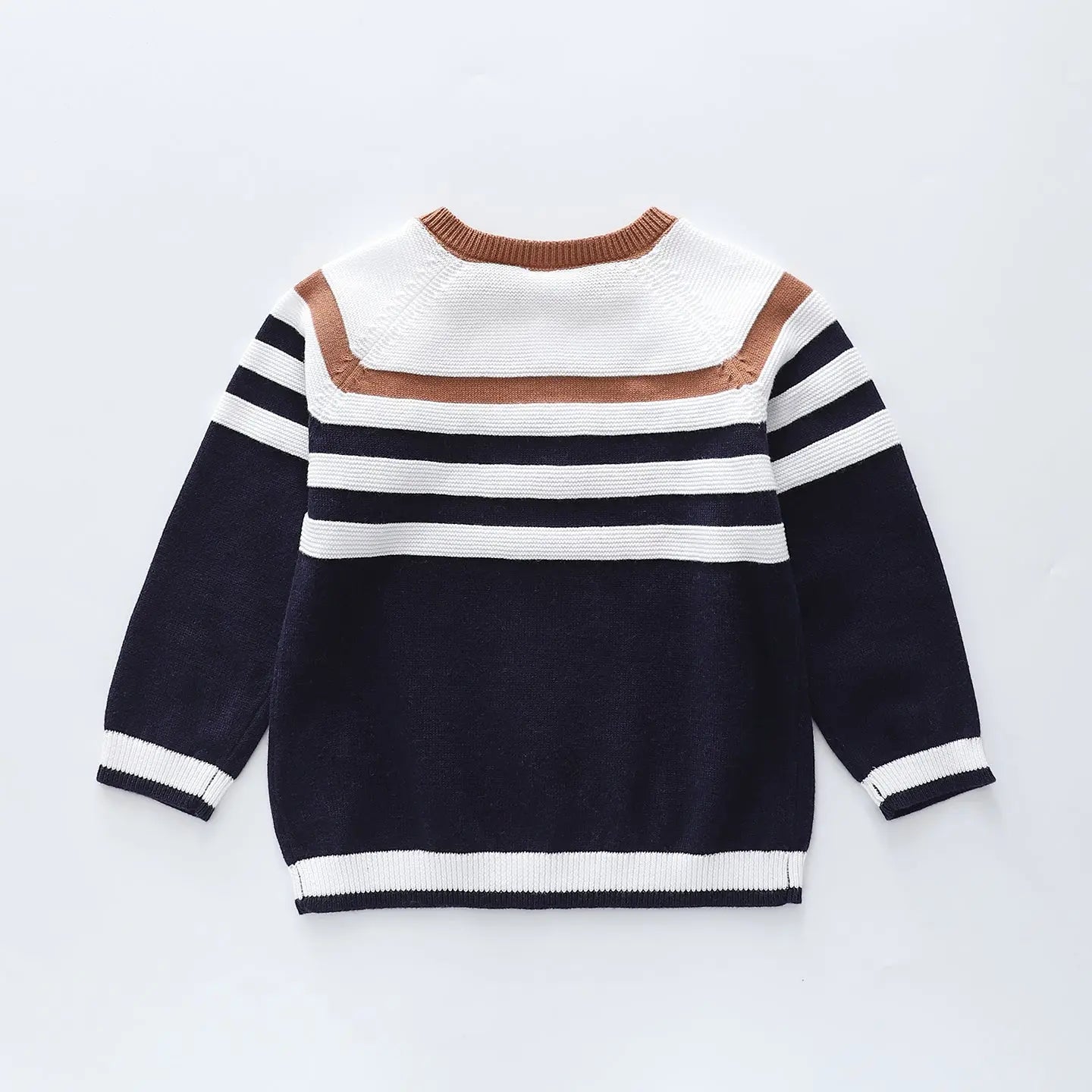 Navy Stripe Knit Jumper Ollies Place
