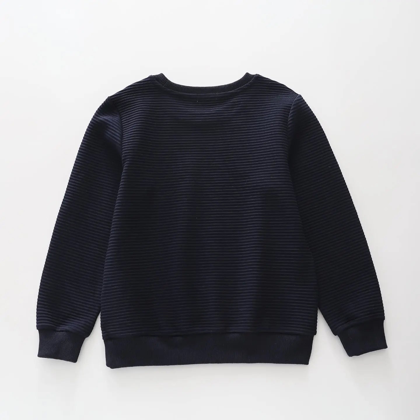 Navy Textured LS Top Ollies Place