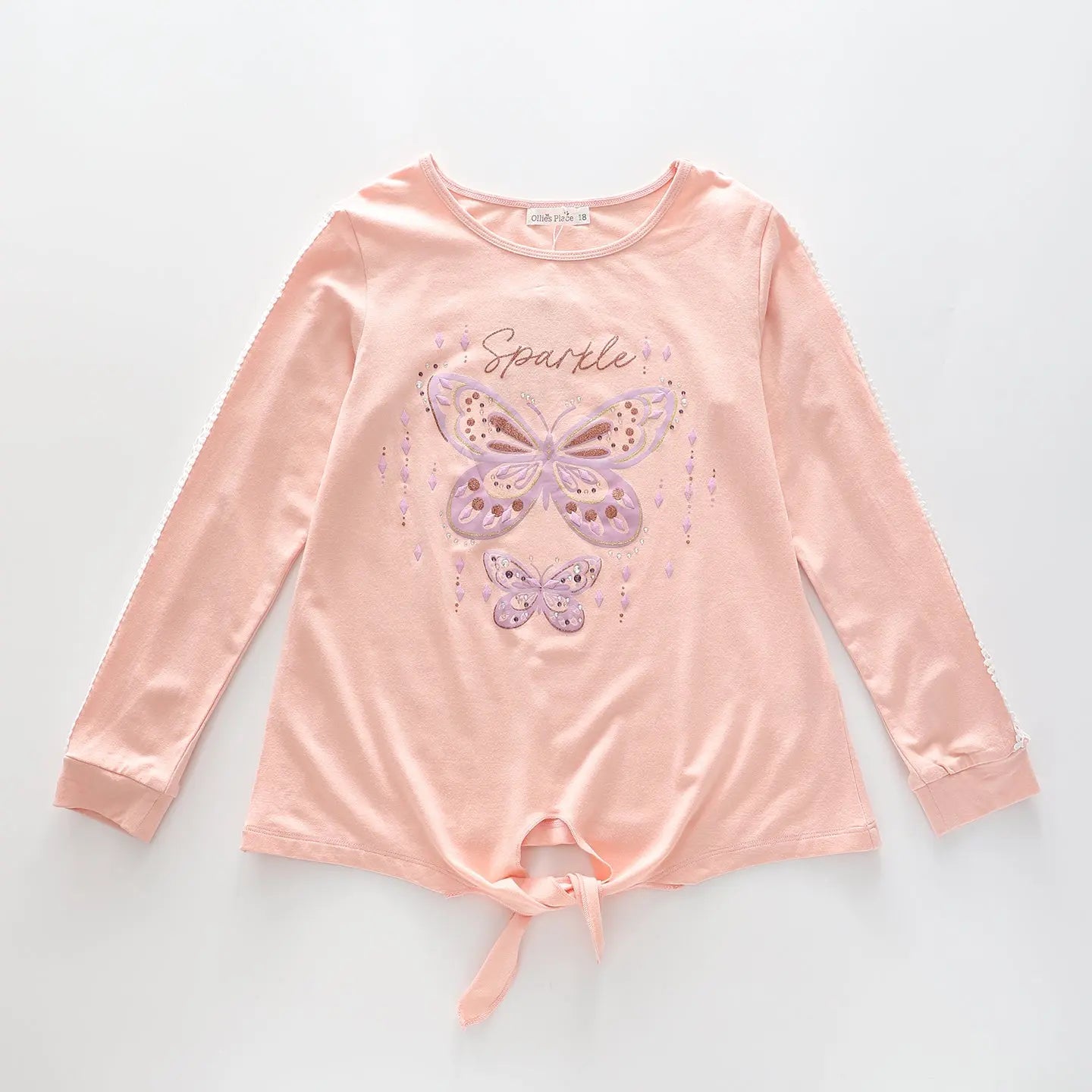 Older Girls' Butterfly Sparkle Top Ollies Place
