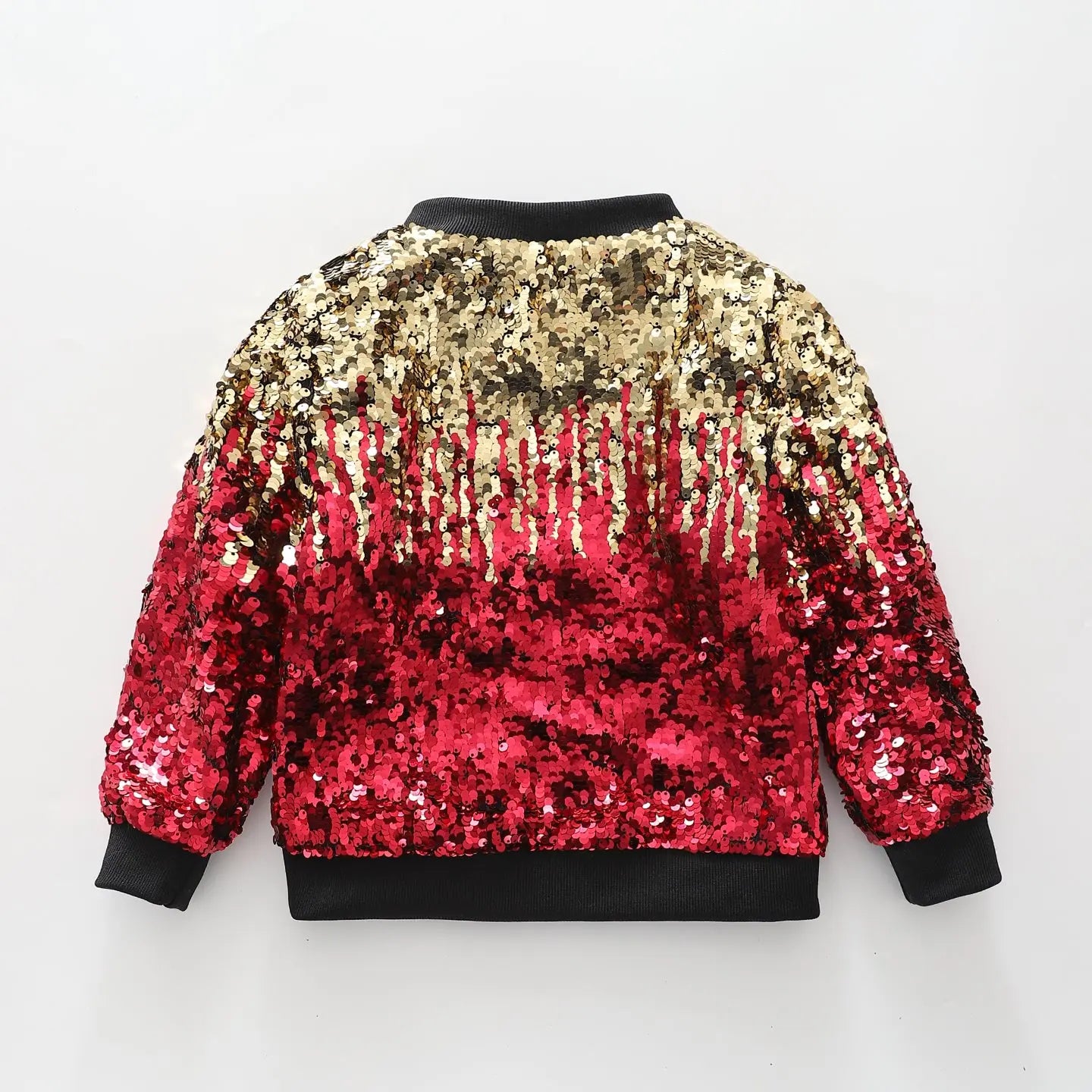 Ombre Sequin Bomber Jacket Ollies Place