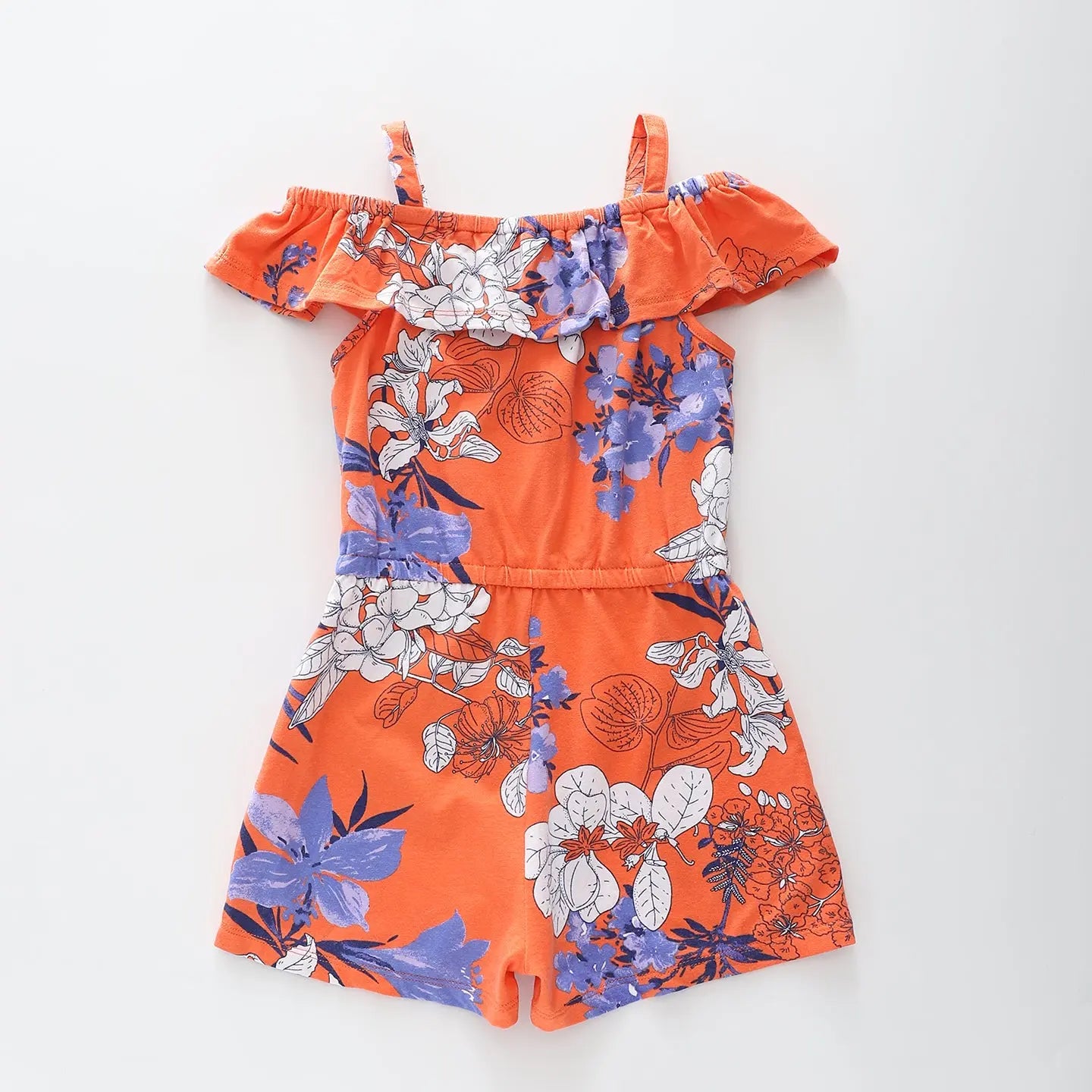 Orange Bloom Playsuit Ollies Place