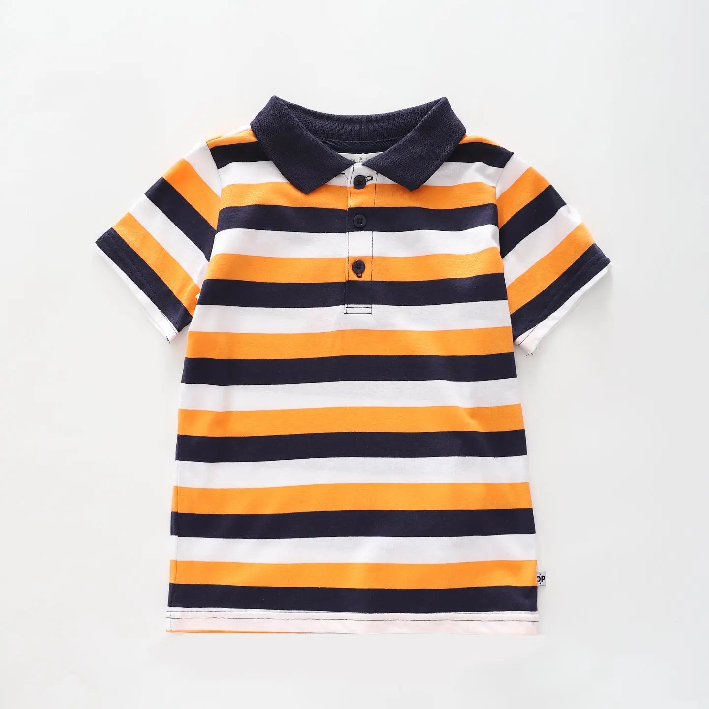 Orange Stripe Polo Tee Ollies Place