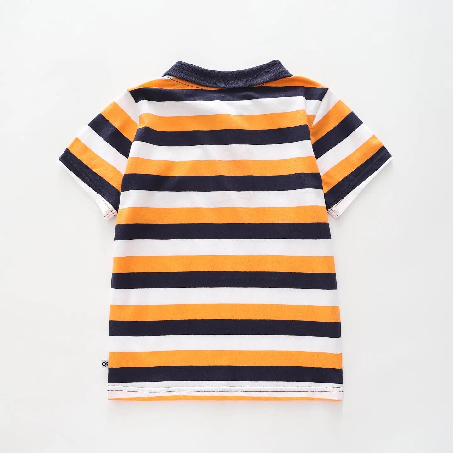 Orange Stripe Polo Tee Ollies Place