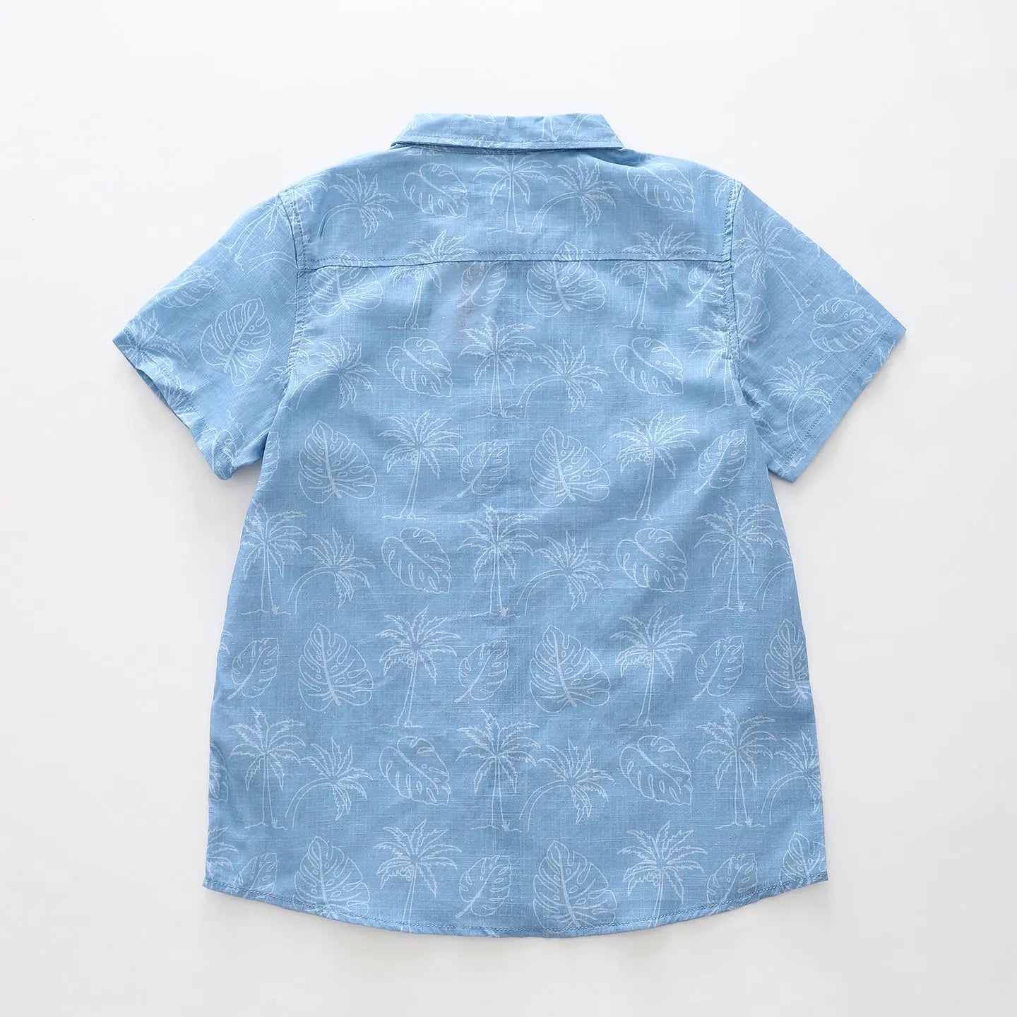 Palm Trees and Leaves Collared Shirt Ollies Place