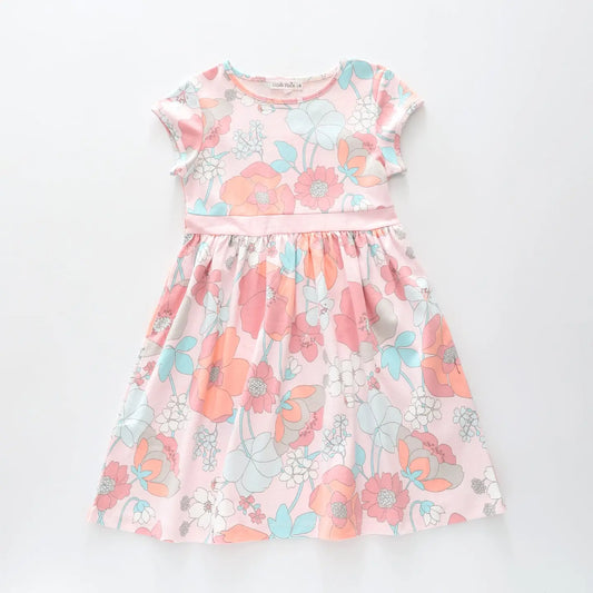 Pastel Blooms Print Dress Ollies Place