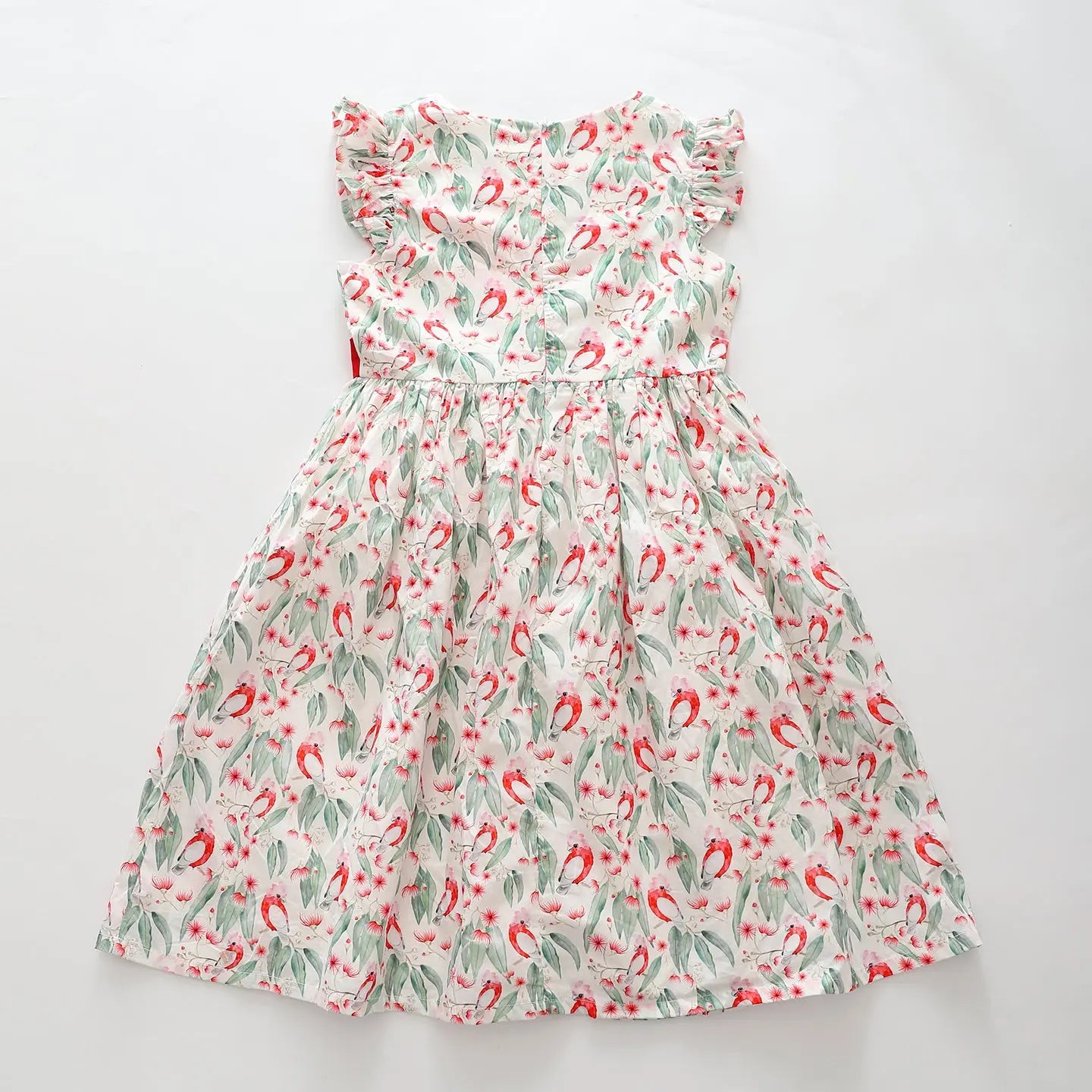 Pink Galah Print Dress Ollies Place
