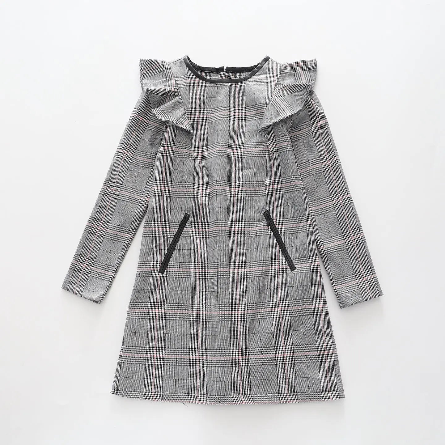 Pink Houndstooth, Girls Dress Ollies Place