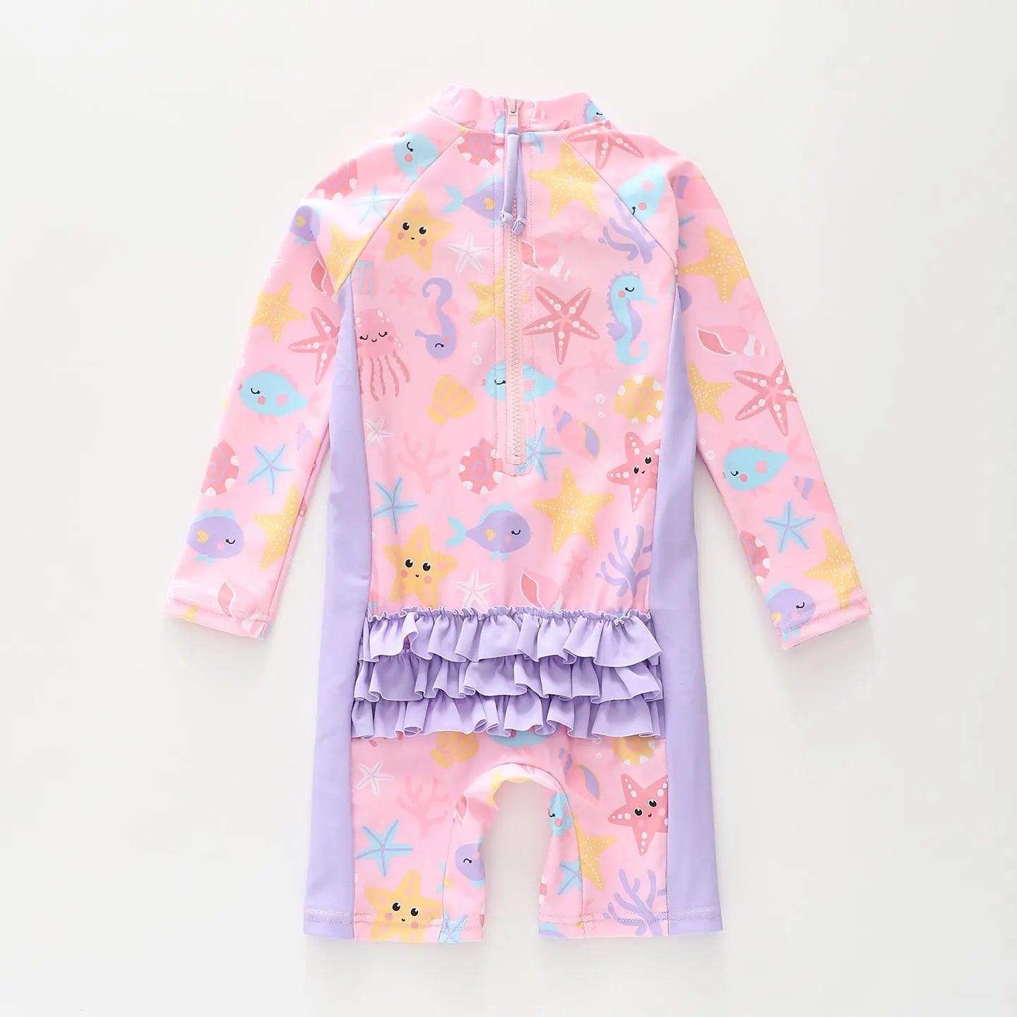 Pink Starfish Rashie Swimsuit Ollies Place