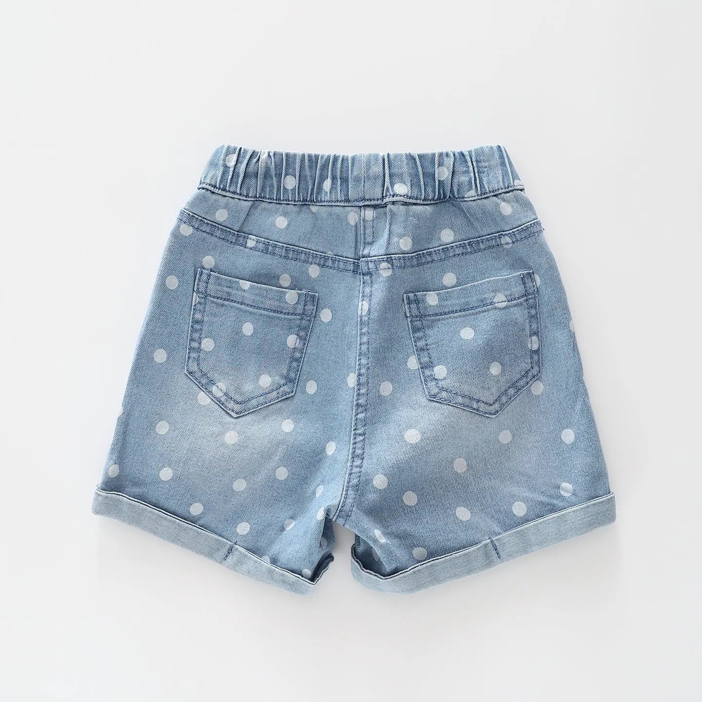 Polka Dot Denim Shorts Ollies Place