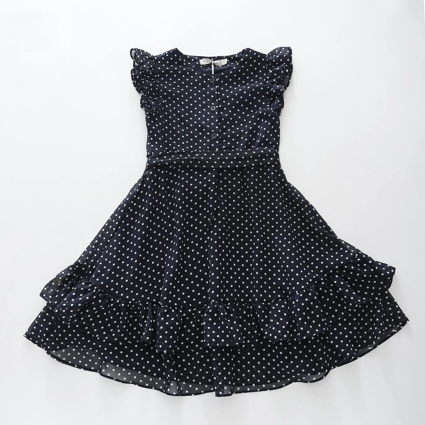 children's place skater dress Girls Short Sleeve Print Knit Skater Dress - WHITE