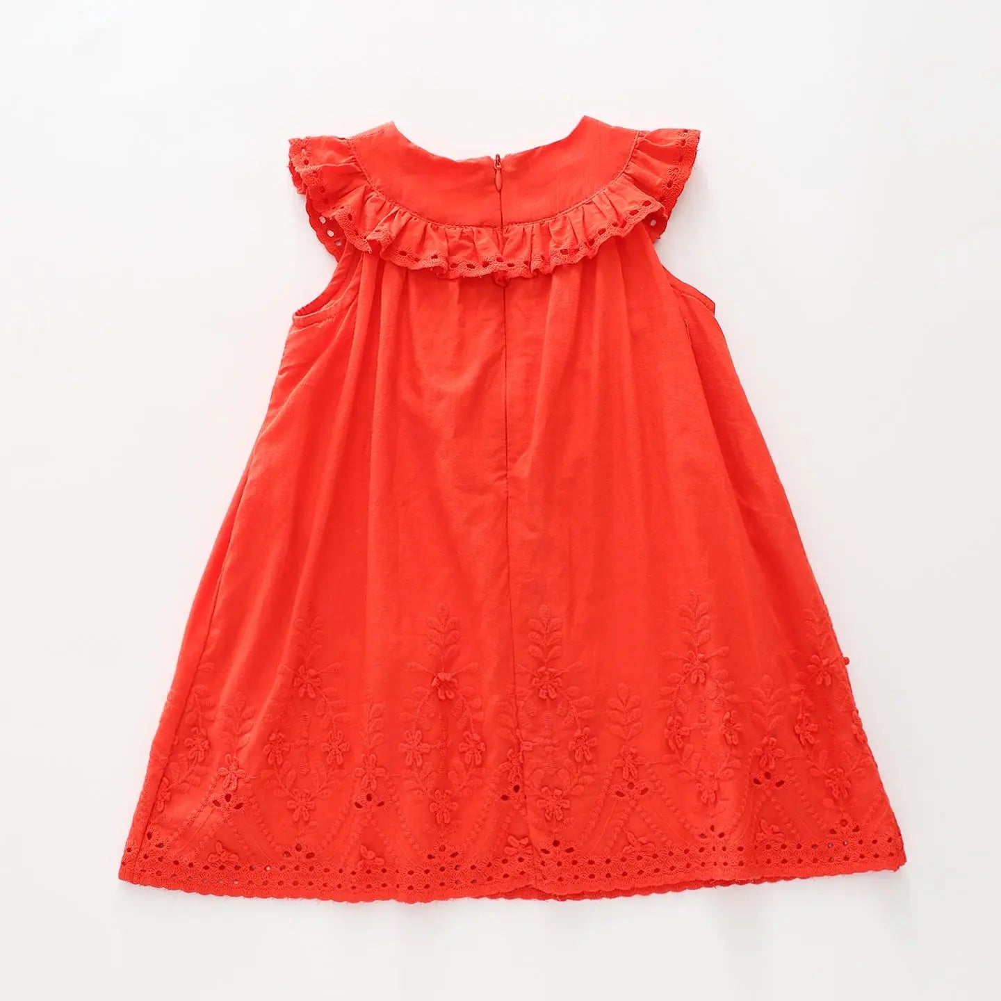 Red Aline Eyelet Dress Ollies Place
