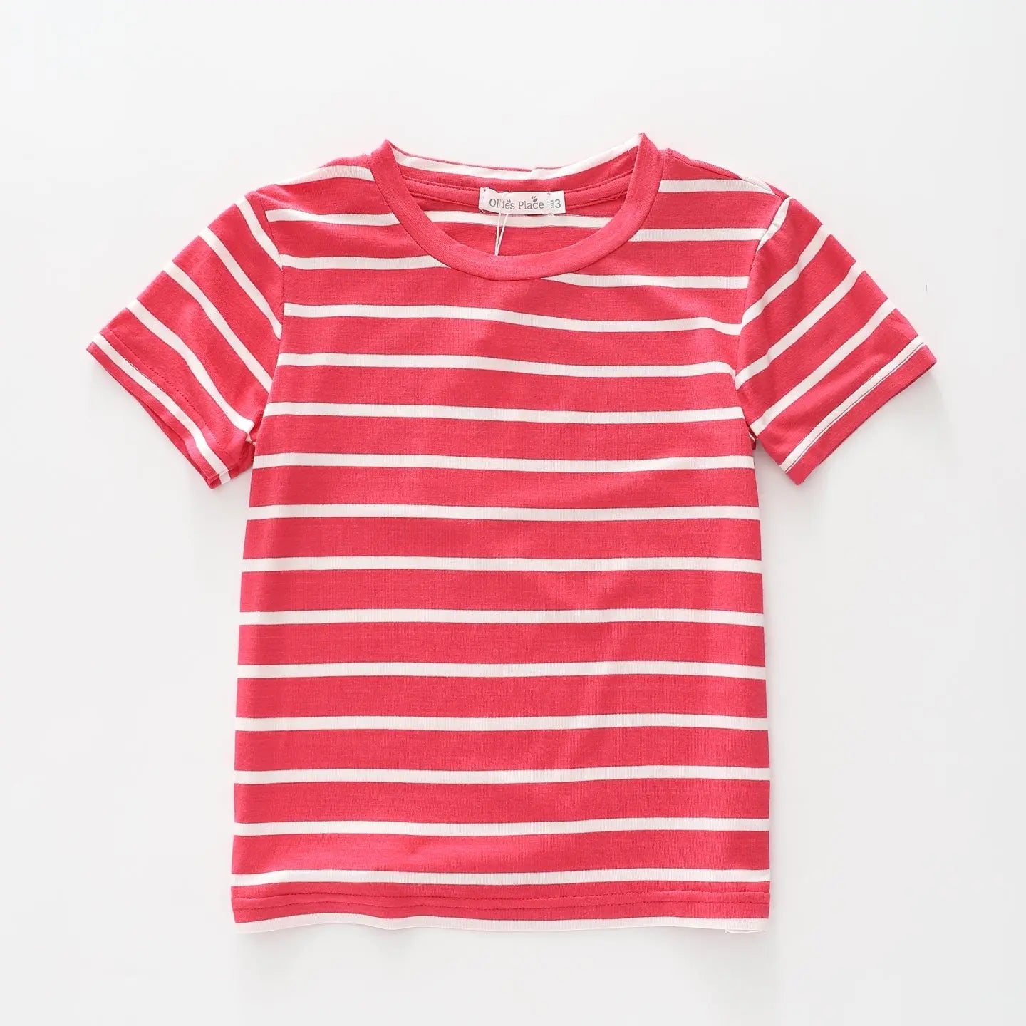 Red Stripe Kids T-shirt Ollies Place