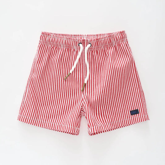 Red Stripes Summer Shorts Ollies Place