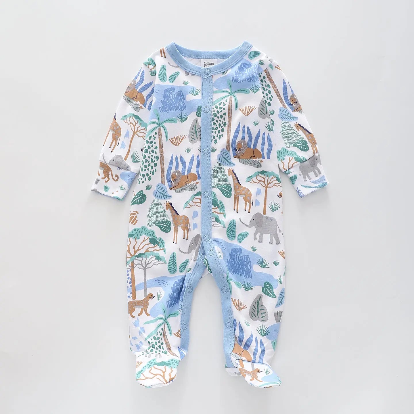 Safari Print, Baby Boys Romper Ollies Place
