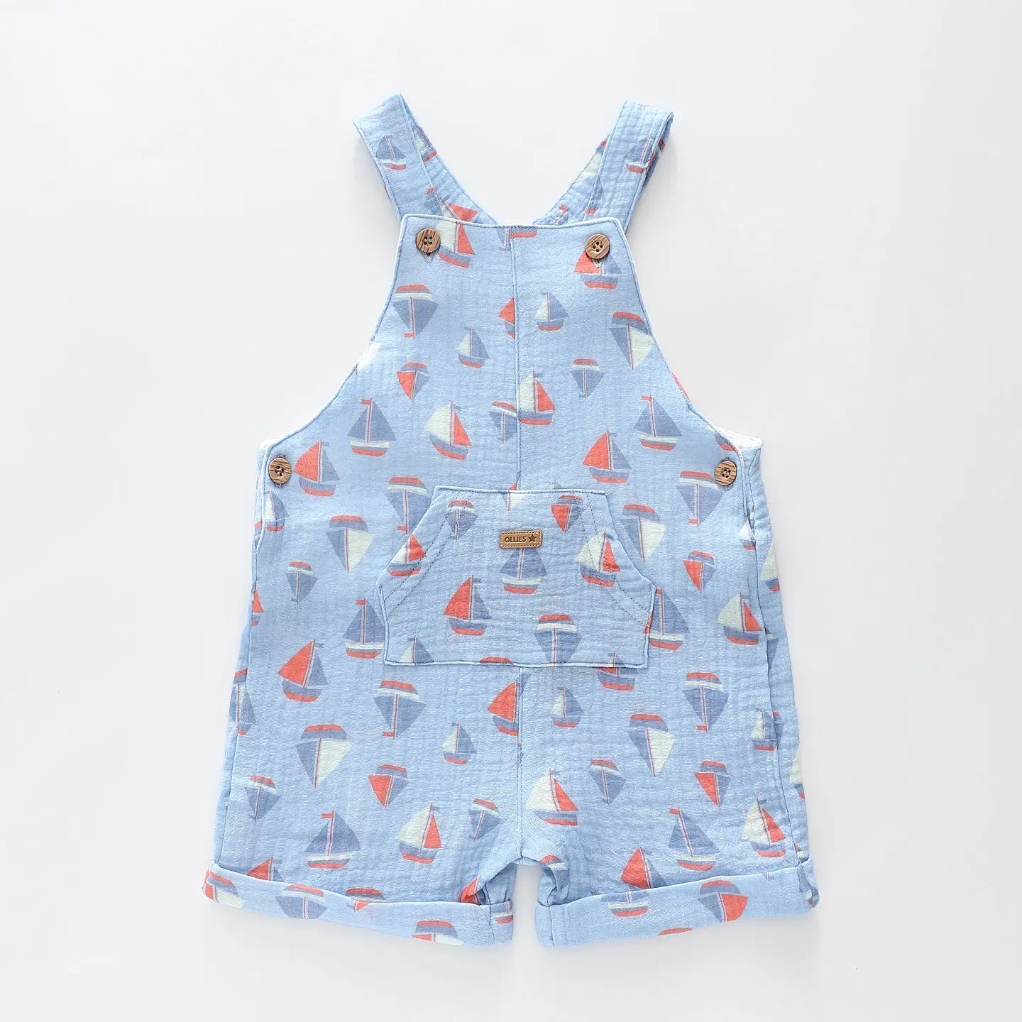 Sailboat Baby Boy Shortalls Ollies Place