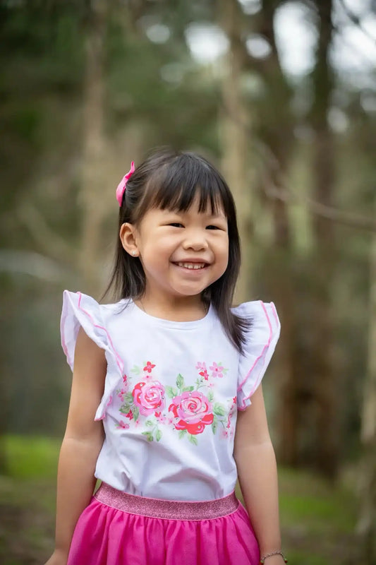 Sparkley Rose Tee Ollies Place