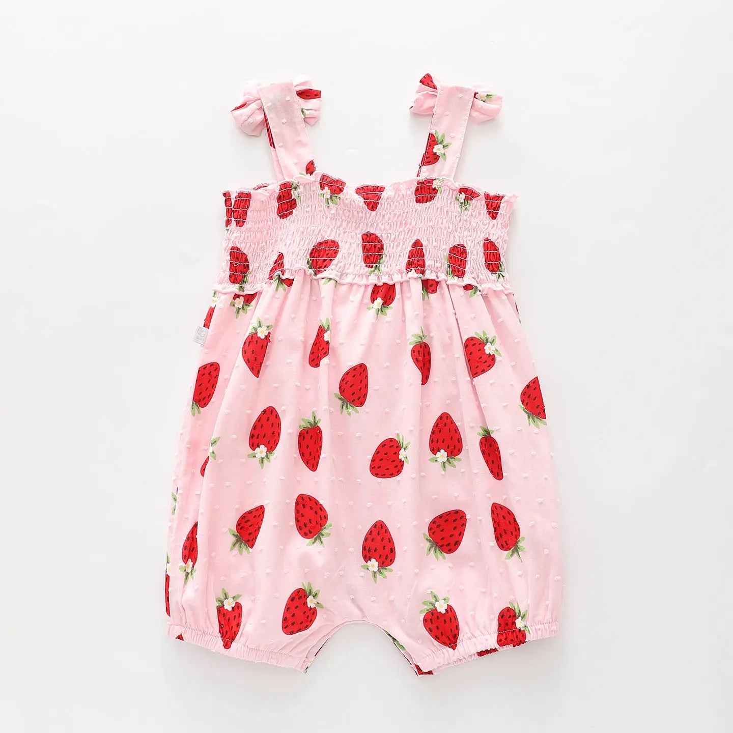 Strawberry Boho Romper Ollies Place