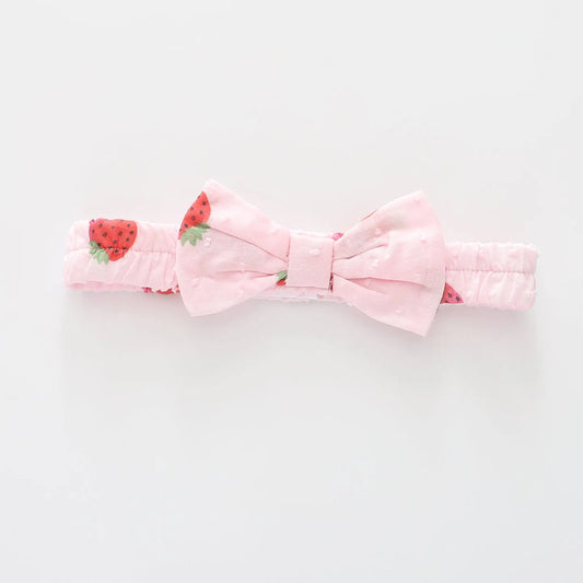 Strawberry Bow Headband Ollies Place