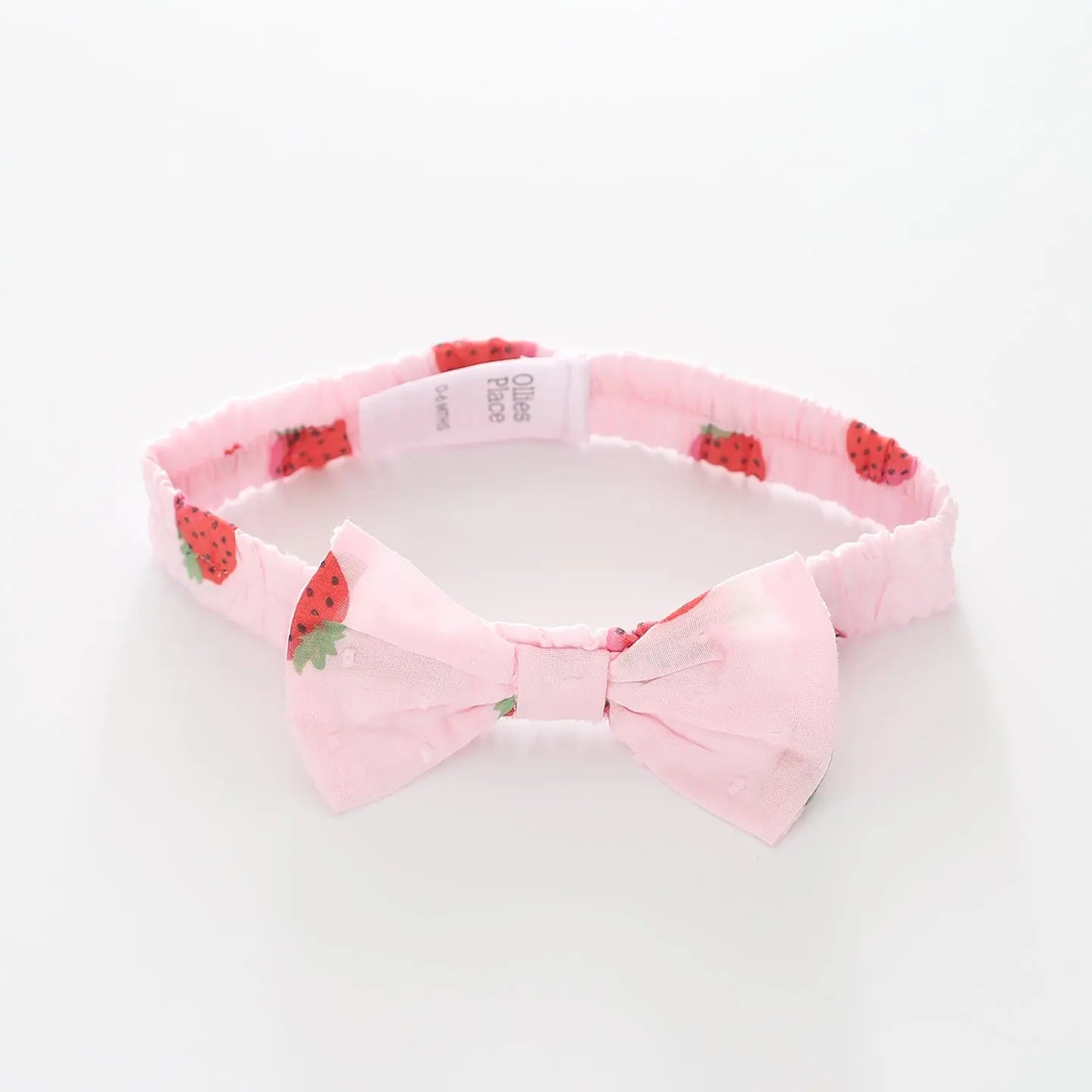Strawberry Bow Headband Ollies Place