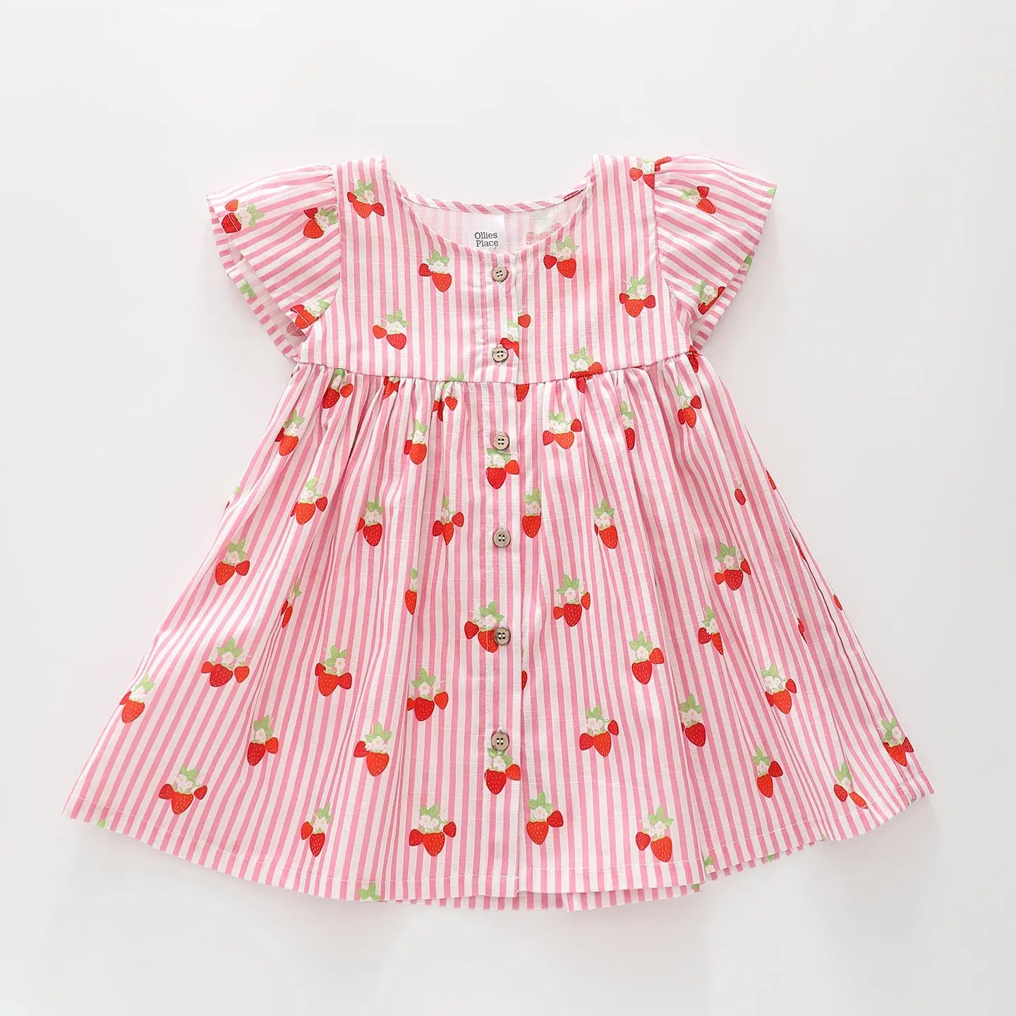 Strawberry Stripe Dress Ollies Place