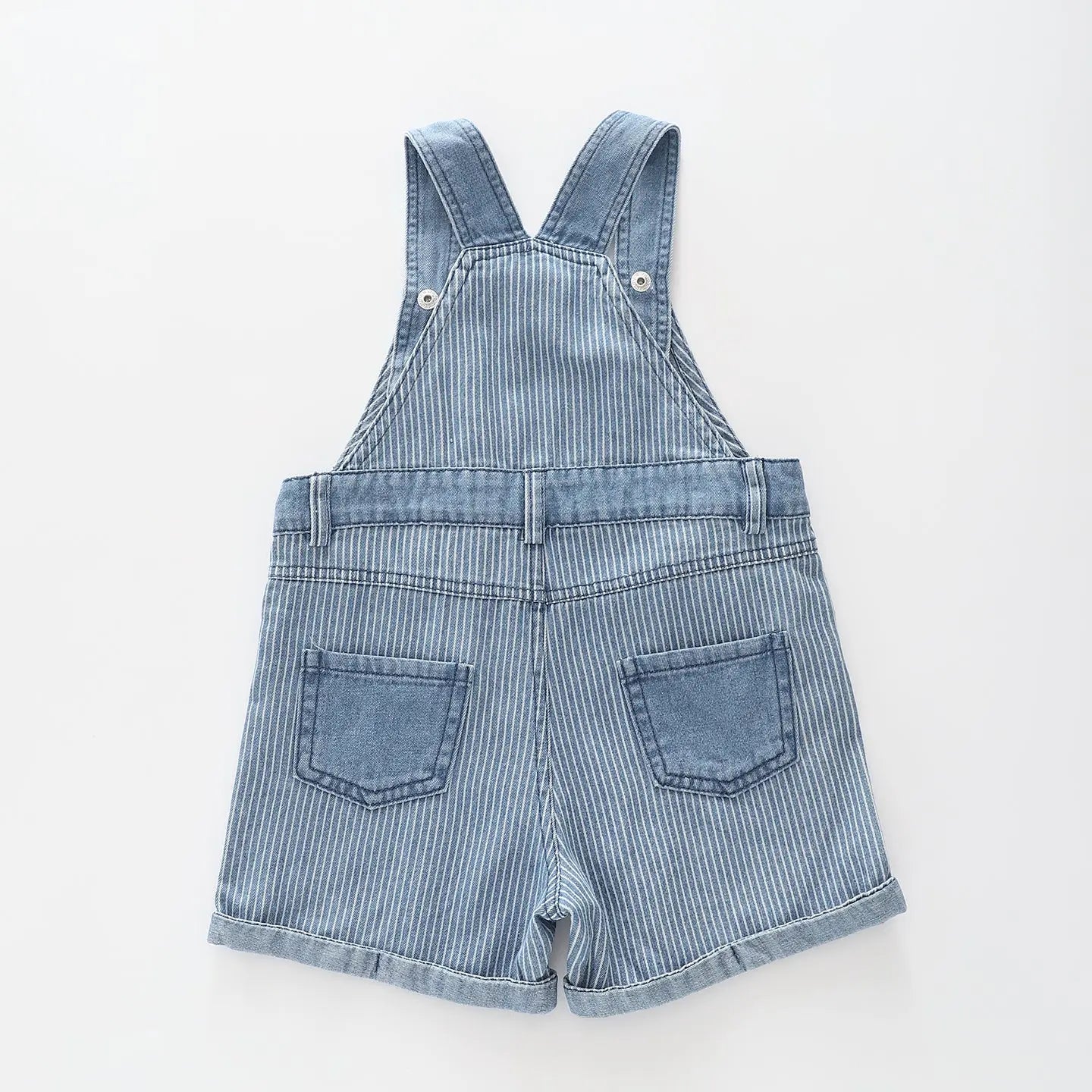 Striped Denim Shortalls Ollies Place