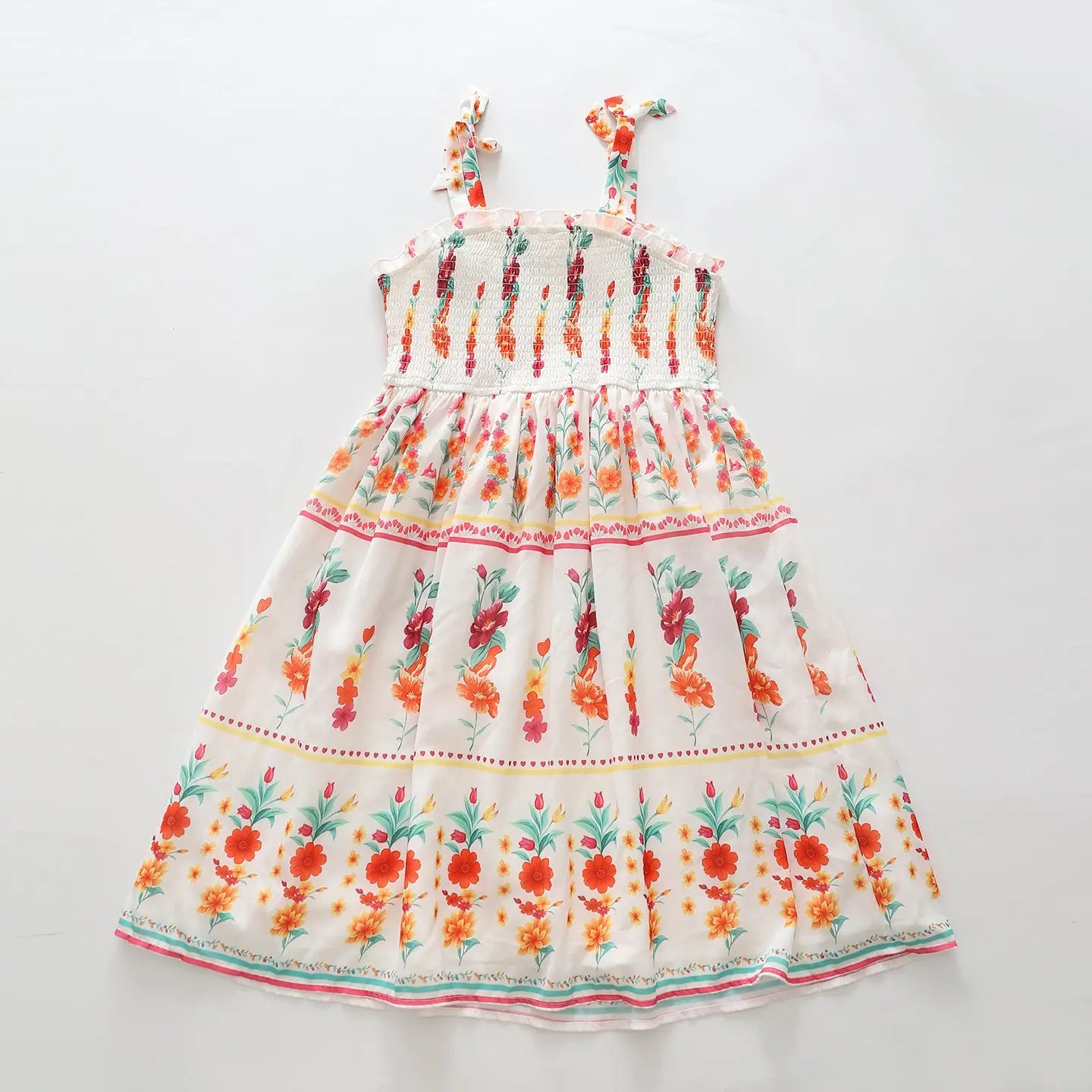 Summer Florals Print Sun Dress Ollies Place