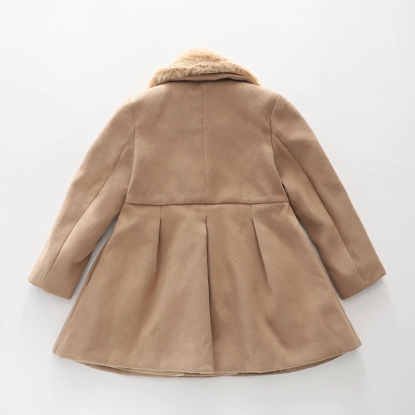 Tan Faux Fur Swing Coat Ollies Place