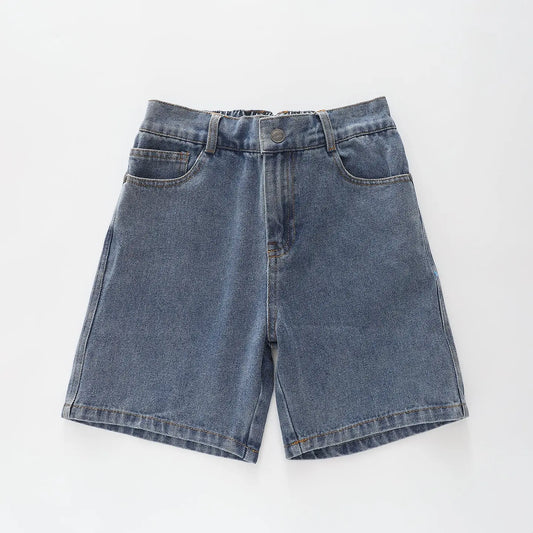 Two Tone Denim Shorts Ollies Place