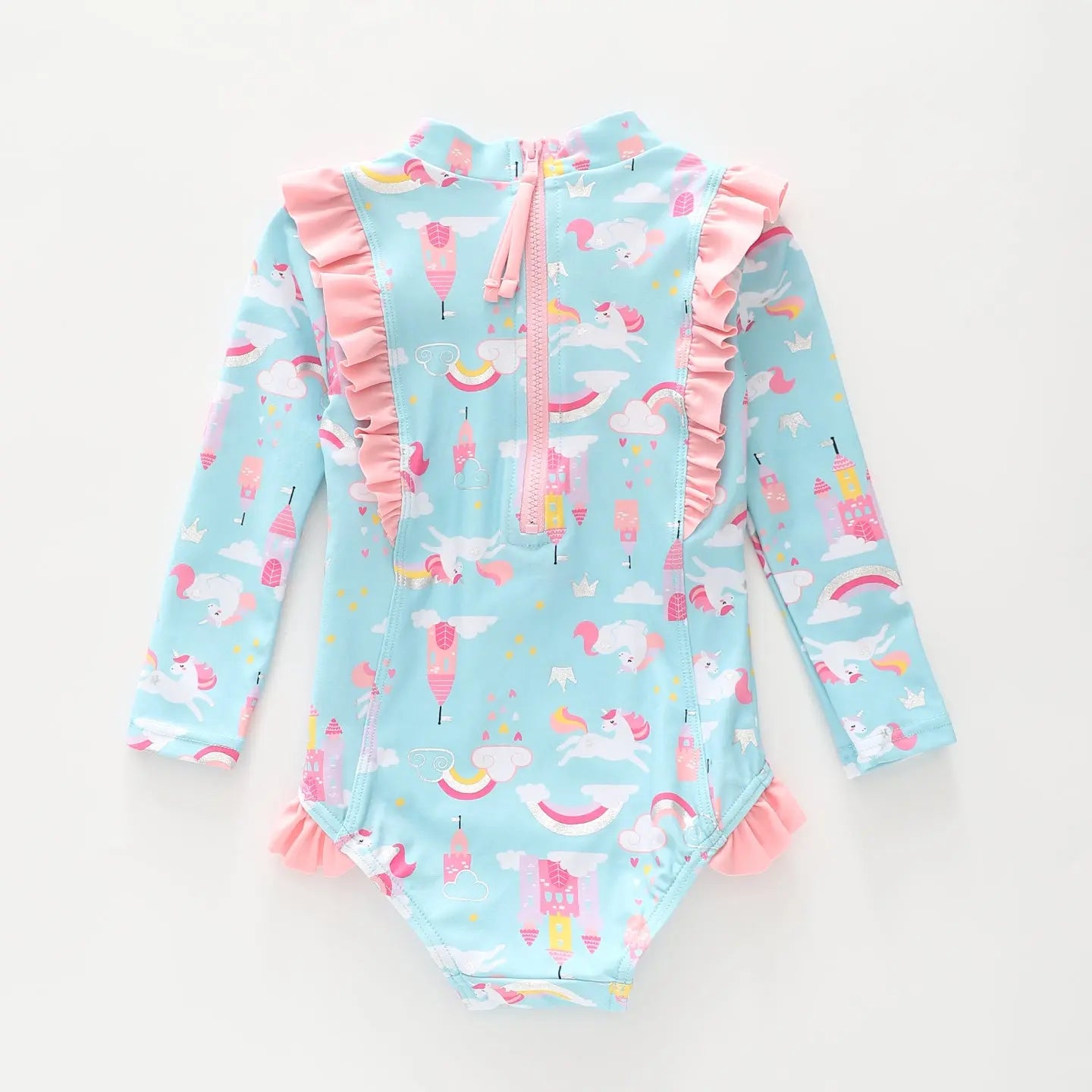Unicorn Princess Long Sleeve Swimsuit Ollies Place