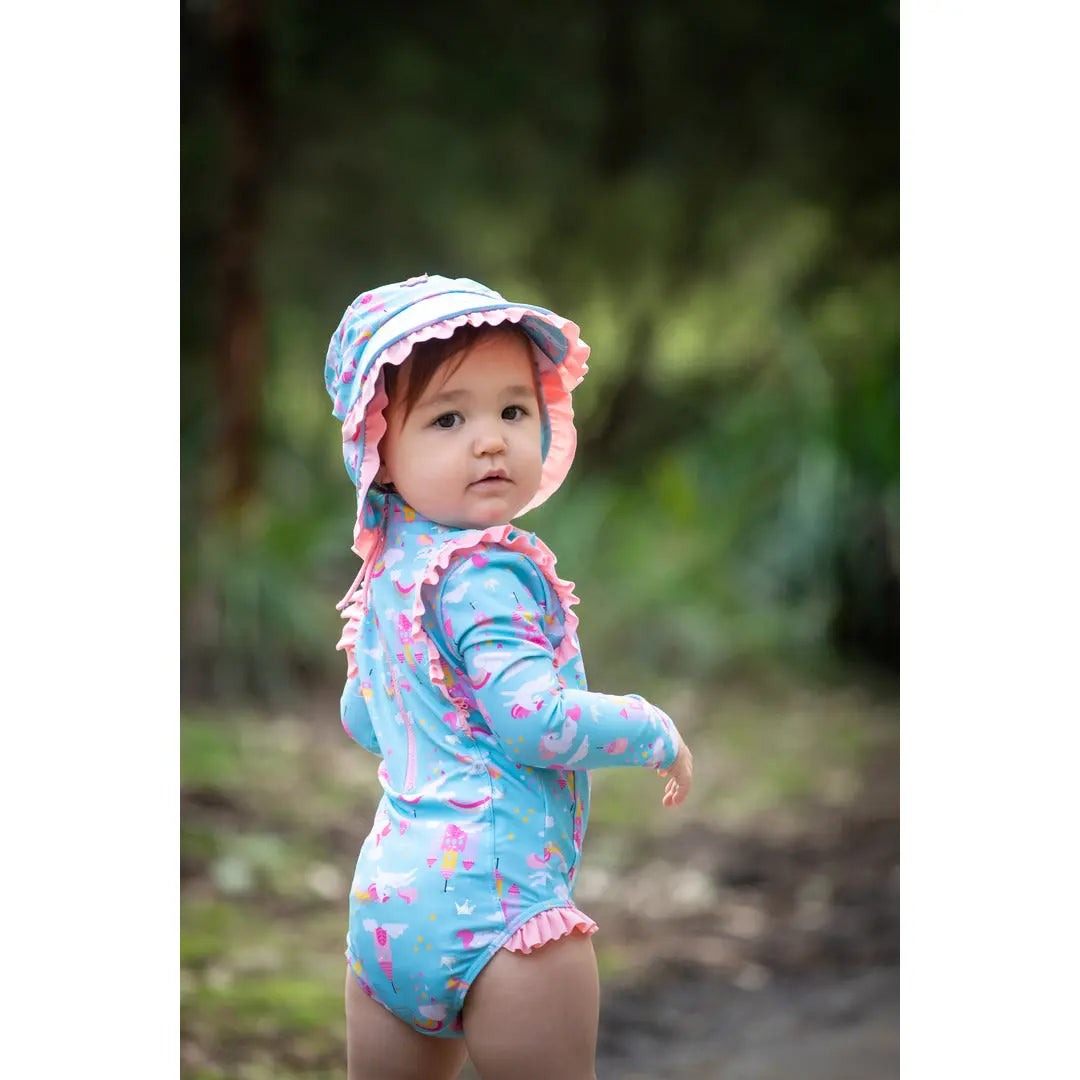 Unicorn Princess Long Sleeve Swimsuit Ollies Place