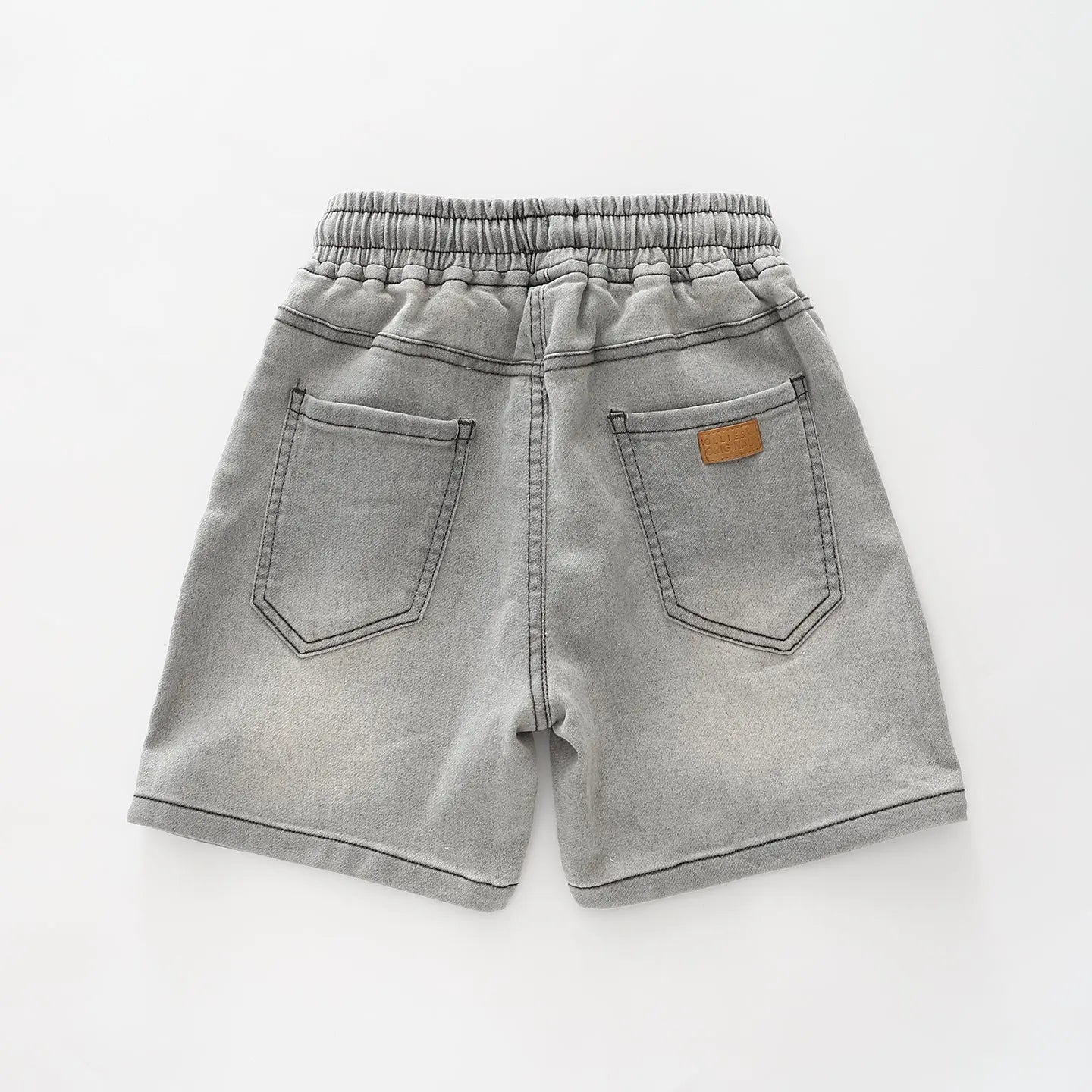 Washed Grey Denim Shorts Ollies Place