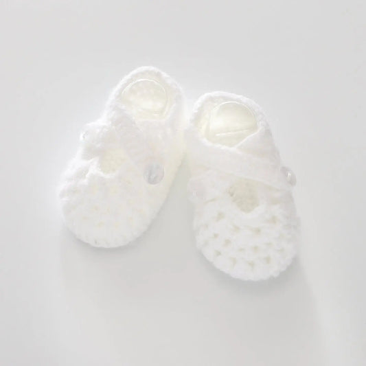 White Baby Bootie Shoes Ollies Place
