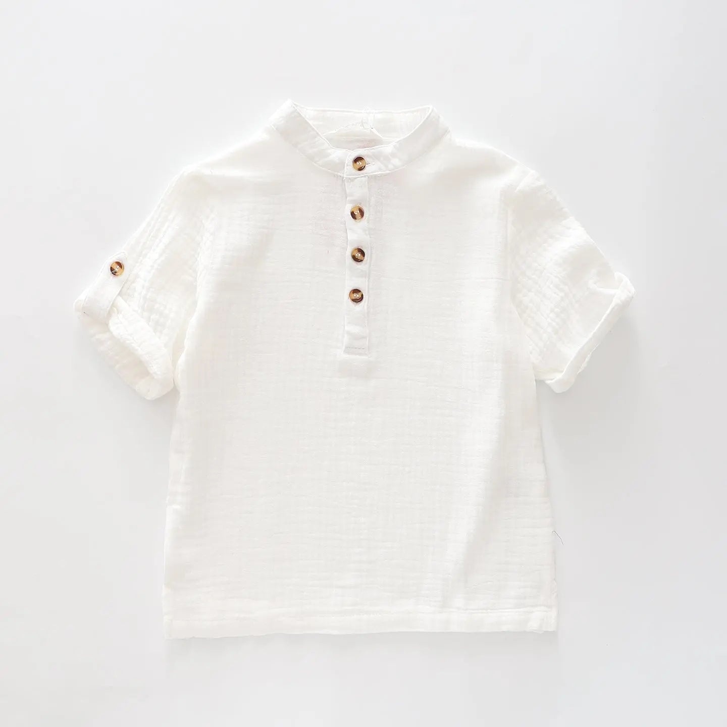 White Grandad Shirt Ollies Place