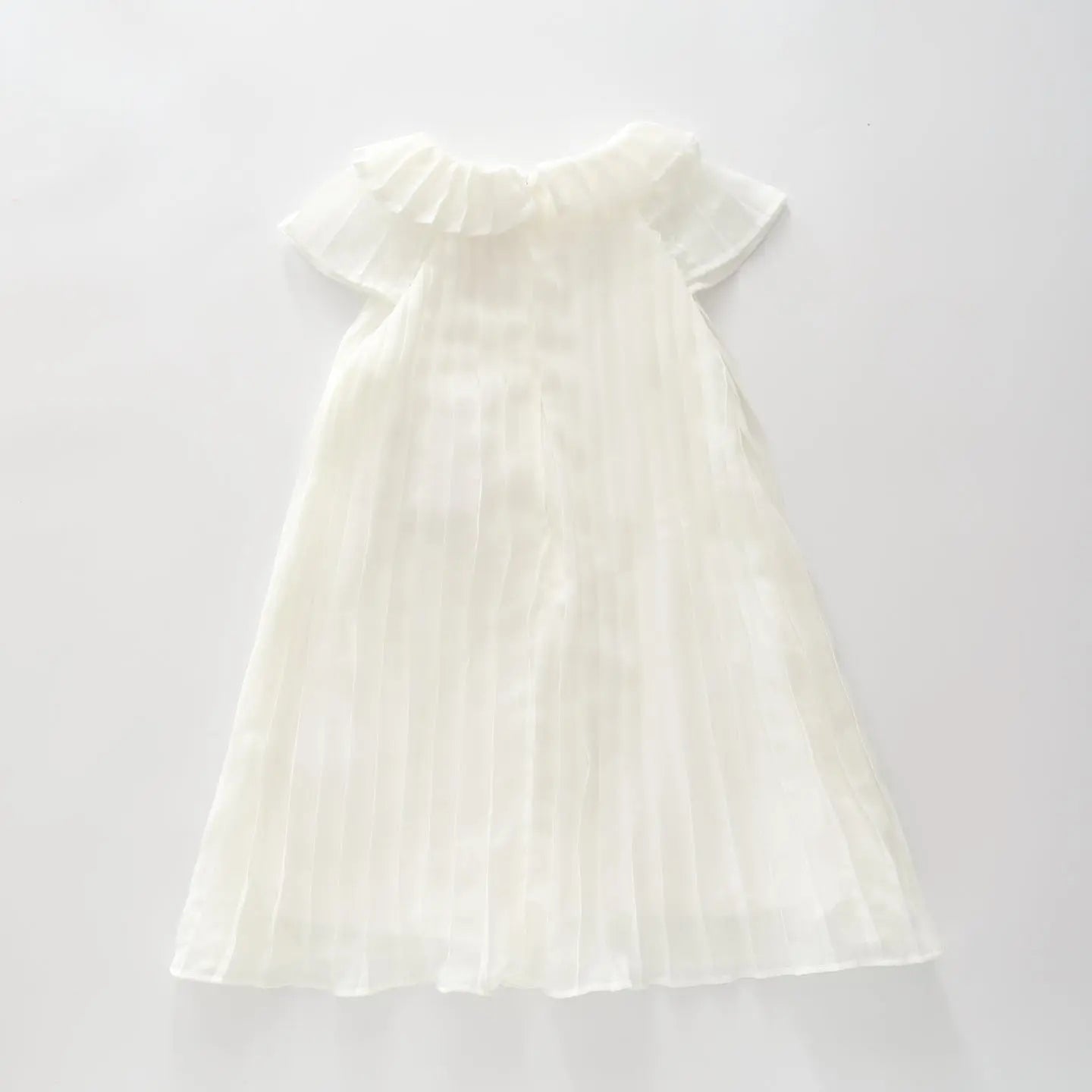 White Pleated Party Dress Ollies Place