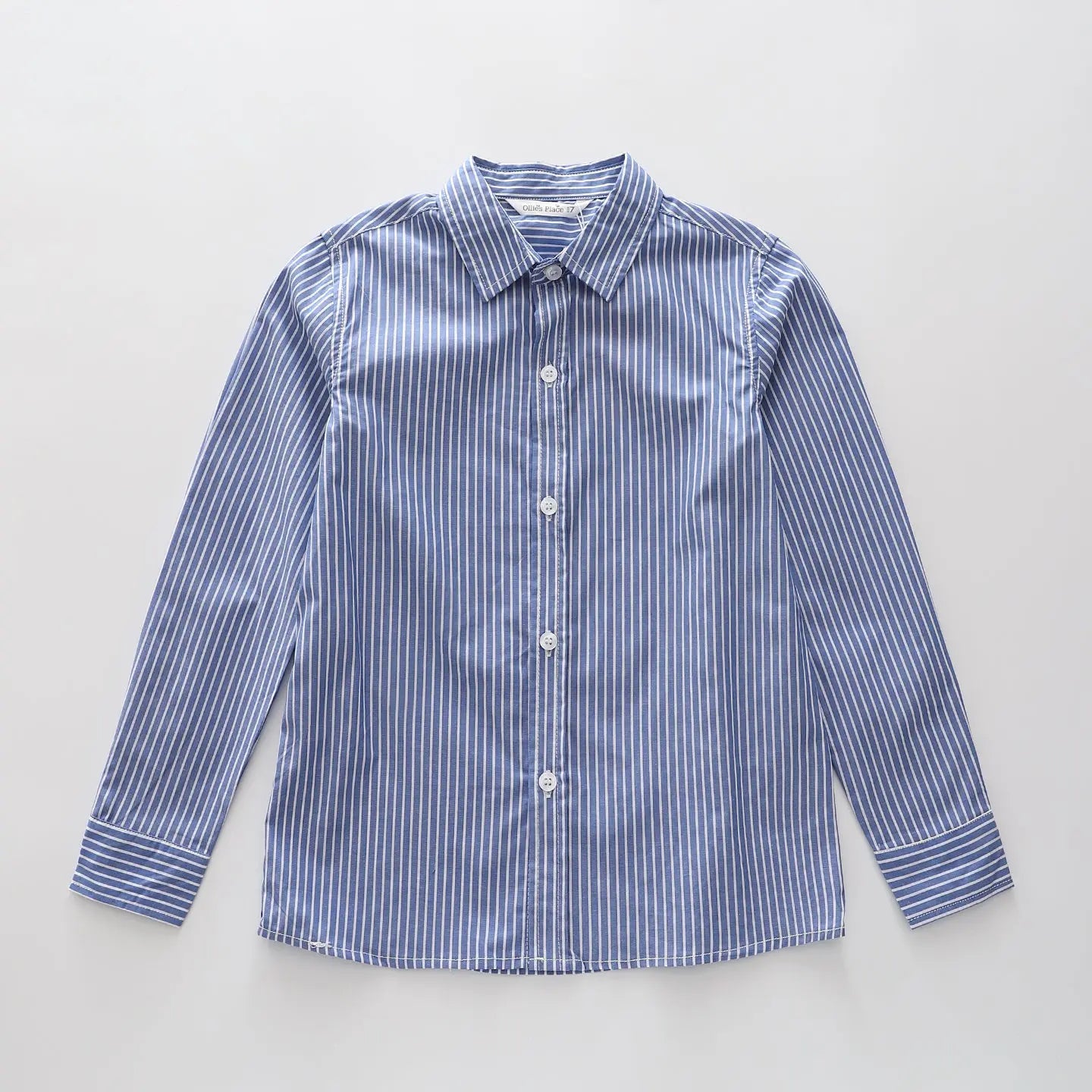 White Stripe Collared Shirt Ollies Place