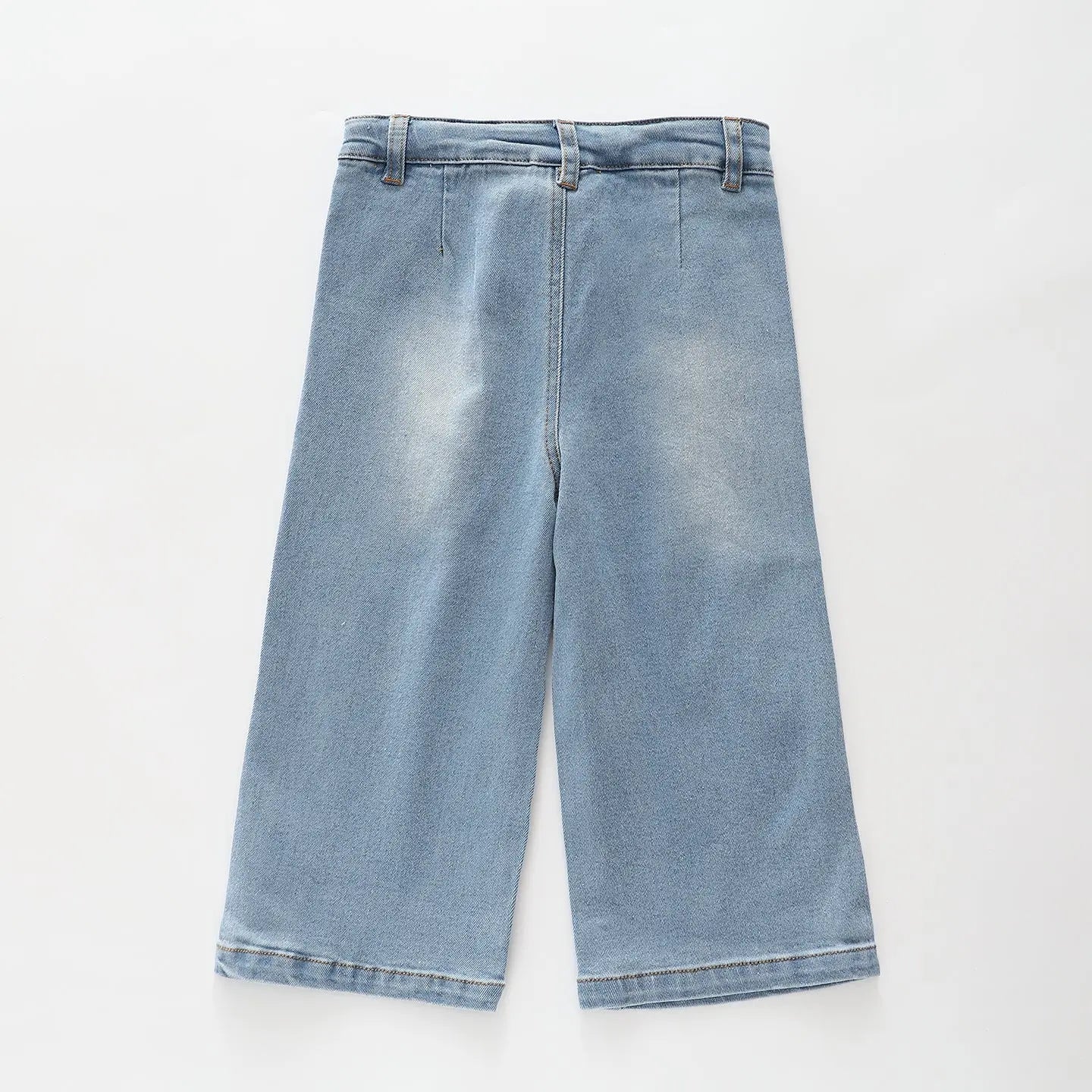 Wide Leg Mid Blue Jeans Ollies Place