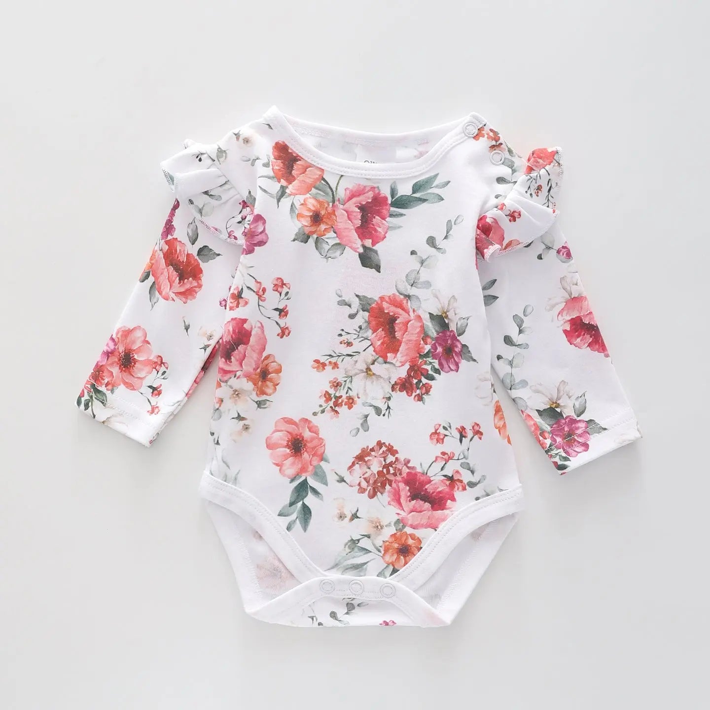 Winter Floral, Baby Girl Romper Ollies Place